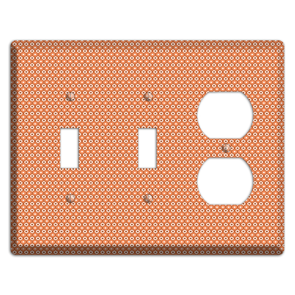 Coral Tiny Double Scallop 2 Toggle / Duplex Wallplate