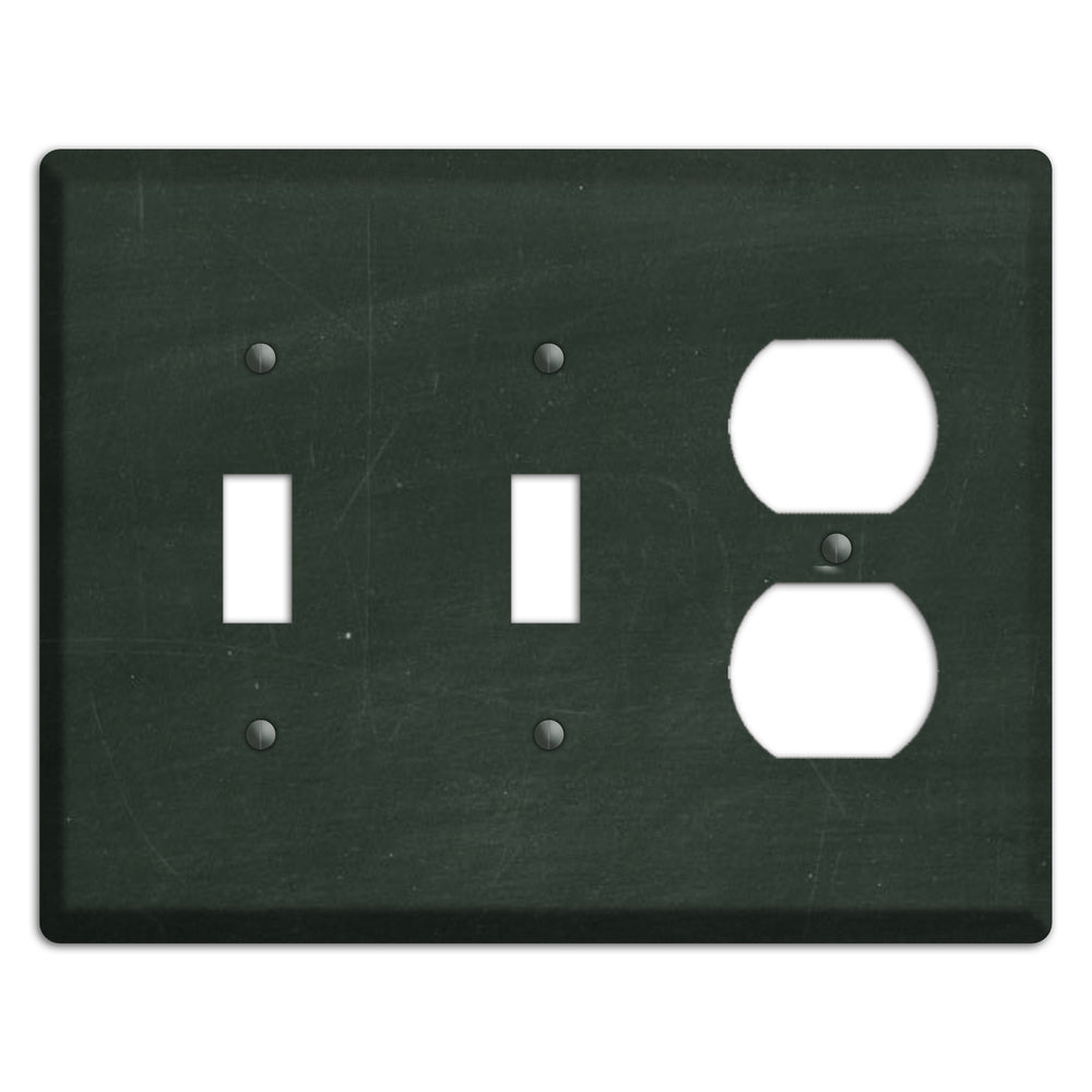 Chalk Black 2 Toggle / Duplex Wallplate