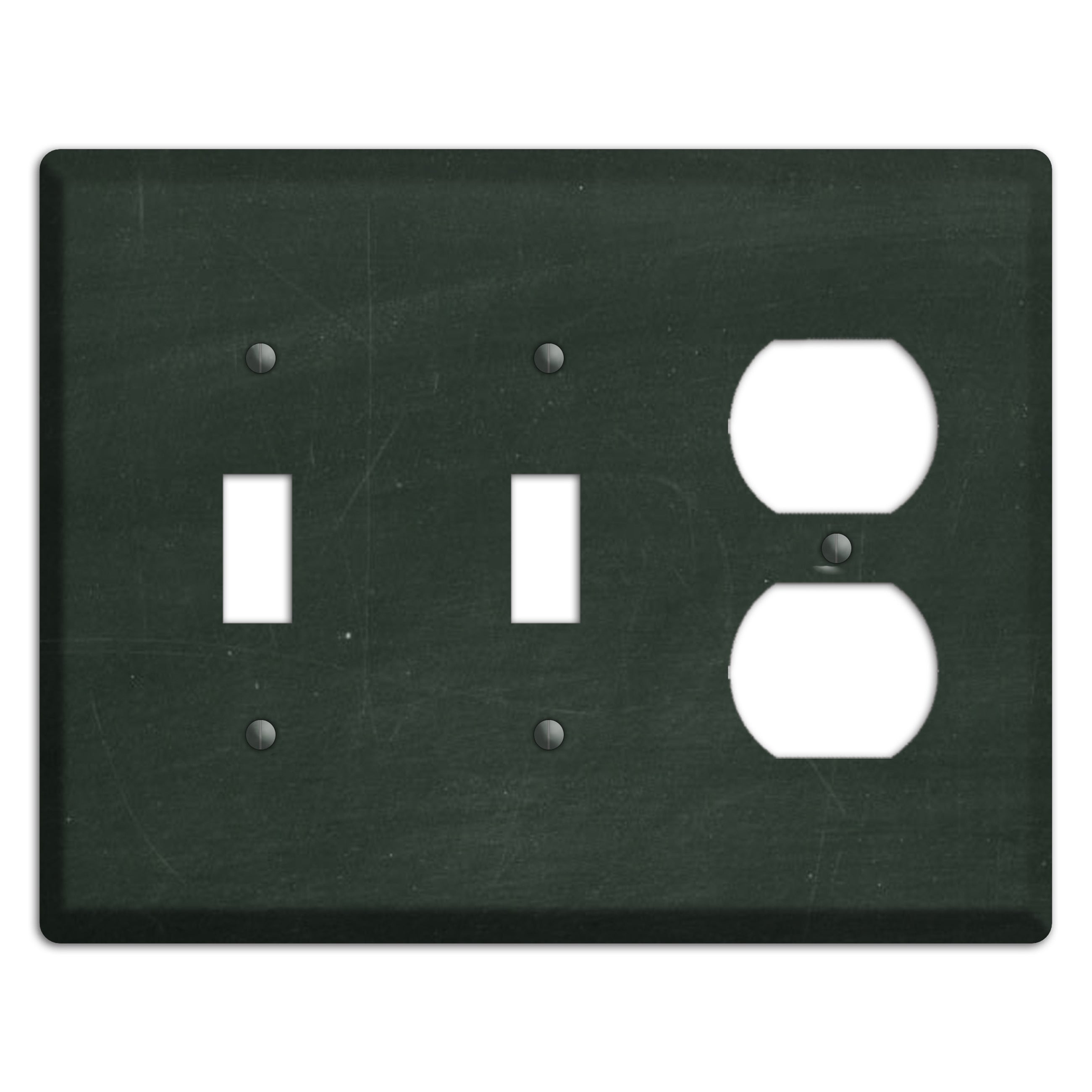 Chalk Black 2 Toggle / Duplex Wallplate