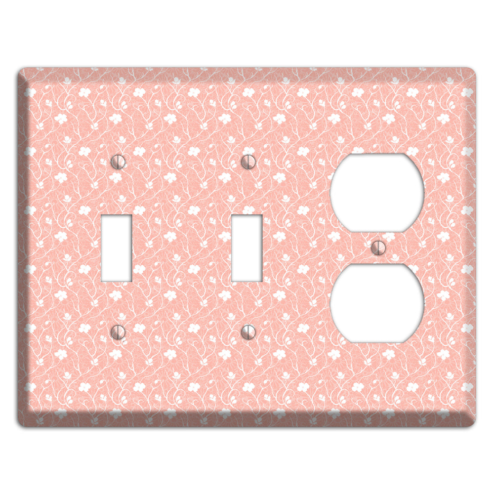 Salmon Sprig 2 Toggle / Duplex Wallplate