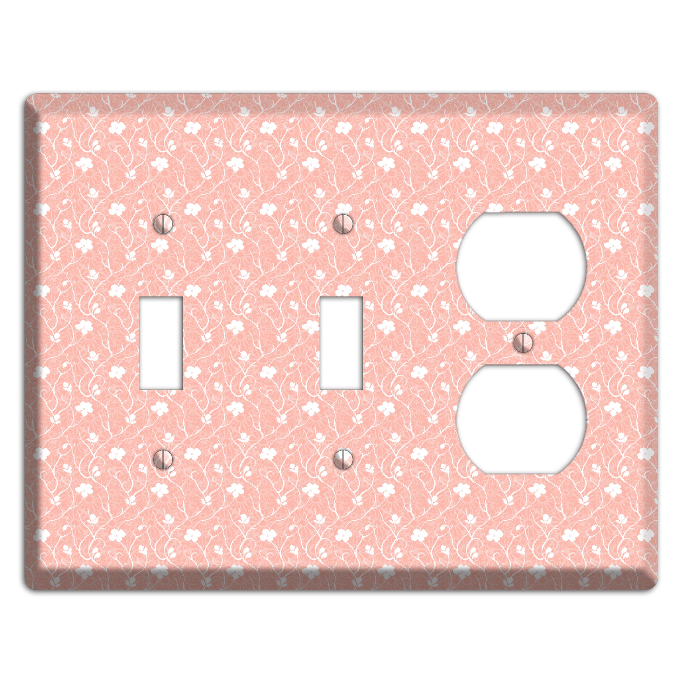 Salmon Sprig 2 Toggle / Duplex Wallplate