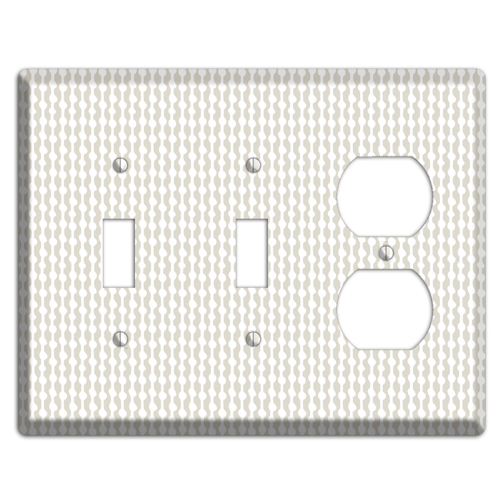 Simple Scandanavian Style C 2 Toggle / Duplex Wallplate