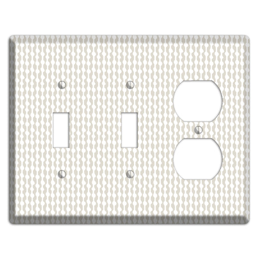 Simple Scandanavian Style C 2 Toggle / Duplex Wallplate