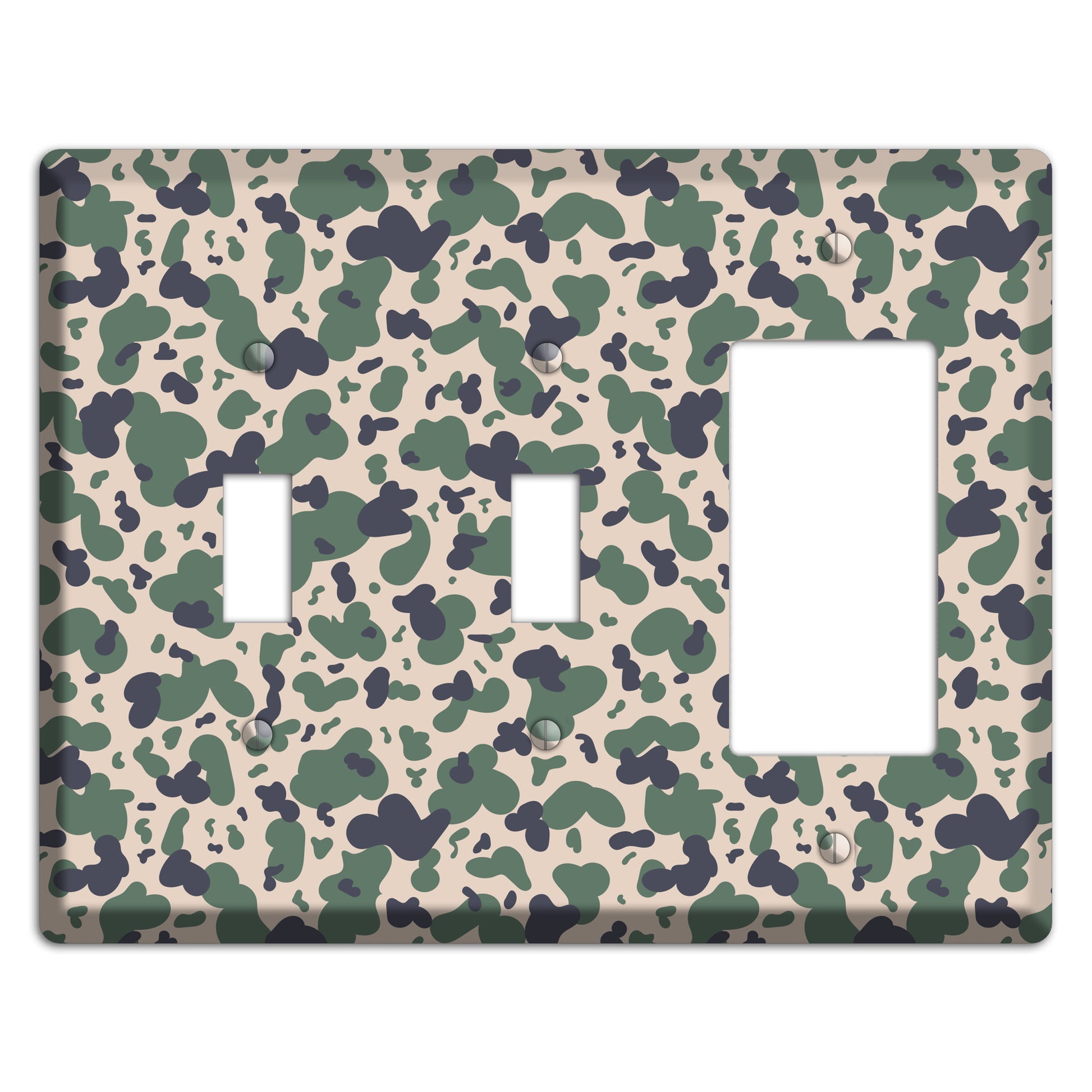 Afghanistan Blotch 2 Camo 2 Toggle / Rocker Wallplate