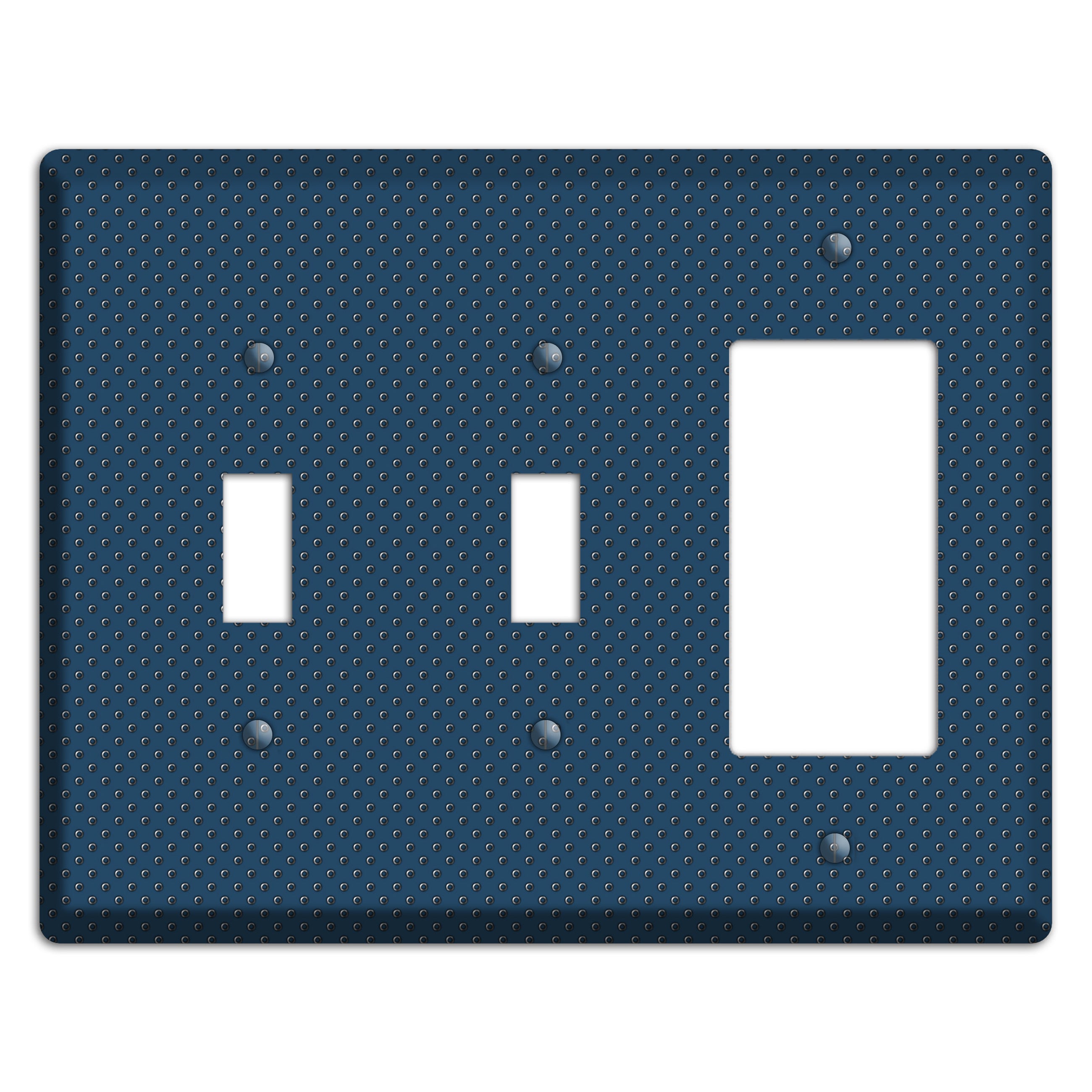 Blue Small Dots 2 Toggle / Rocker Wallplate