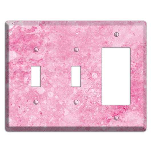 Wewak Pink Texture 2 Toggle / Rocker Wallplate