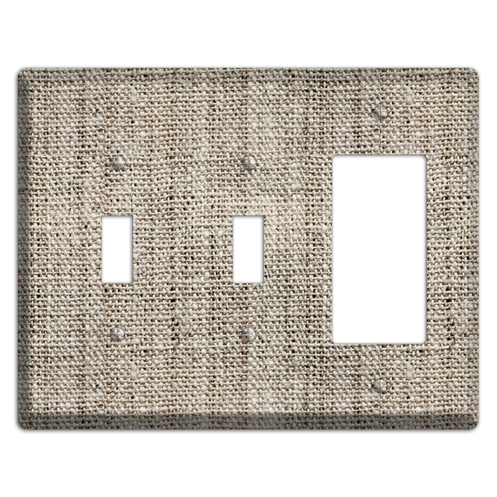 Niagara Burlap 2 Toggle / Rocker Wallplate
