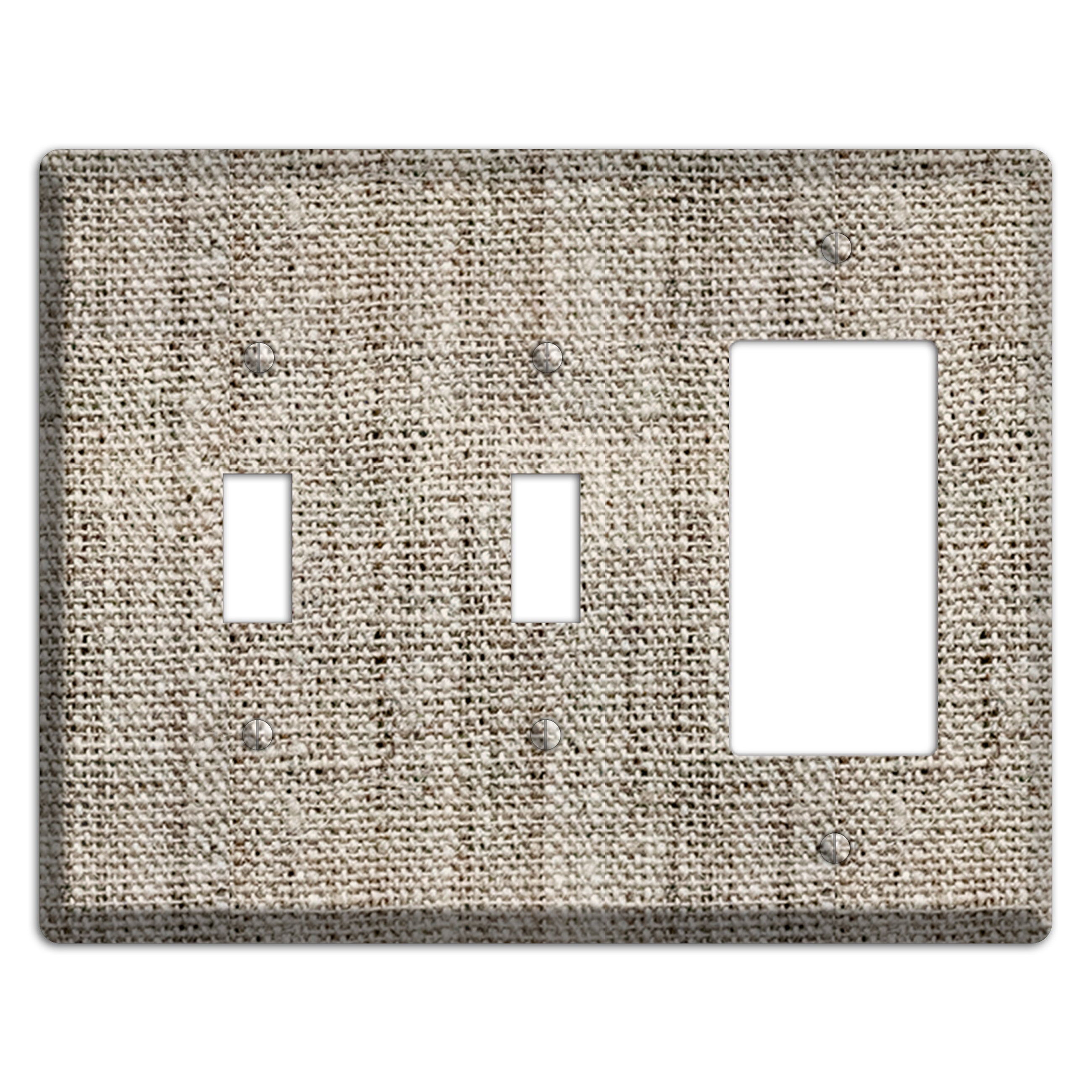 Niagara Burlap 2 Toggle / Rocker Wallplate