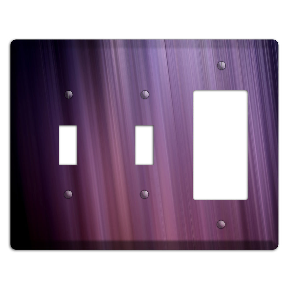 Eggplant Ray of Light 2 Toggle / Rocker Wallplate
