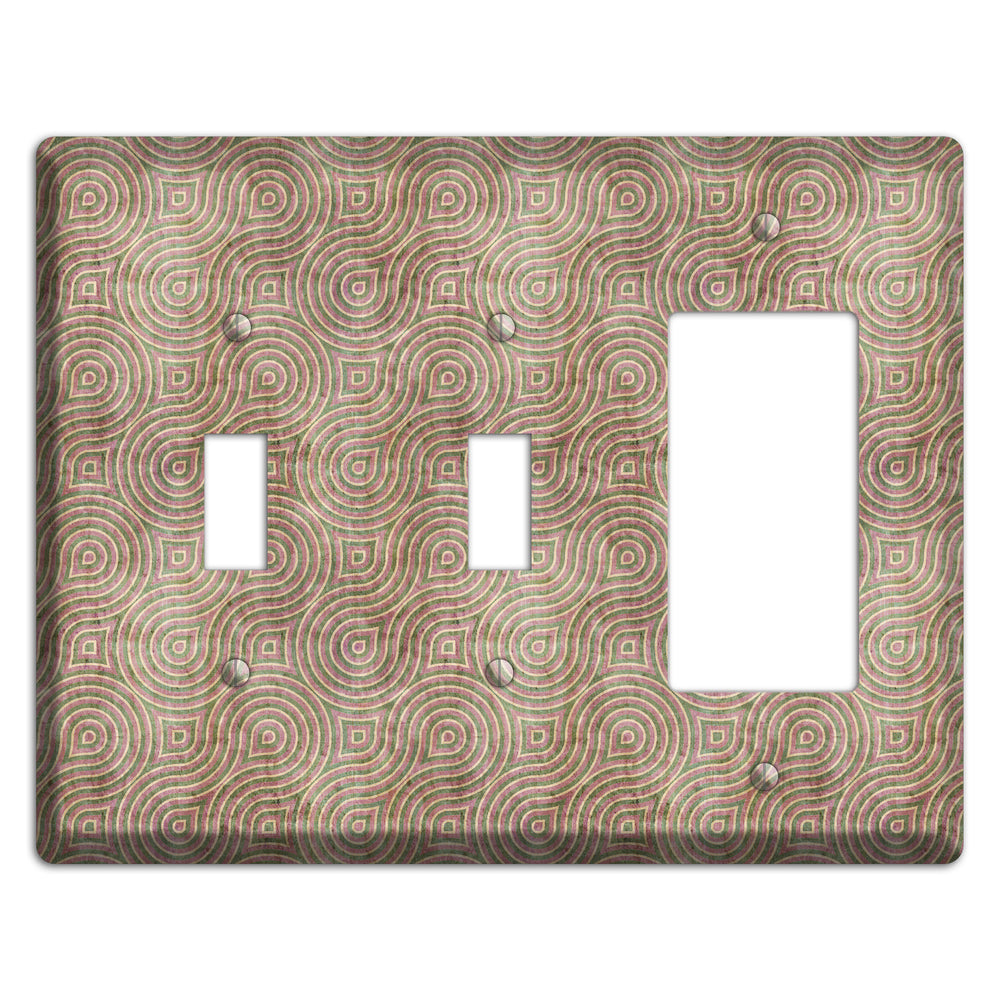 Brown Swirl 2 Toggle / Rocker Wallplate