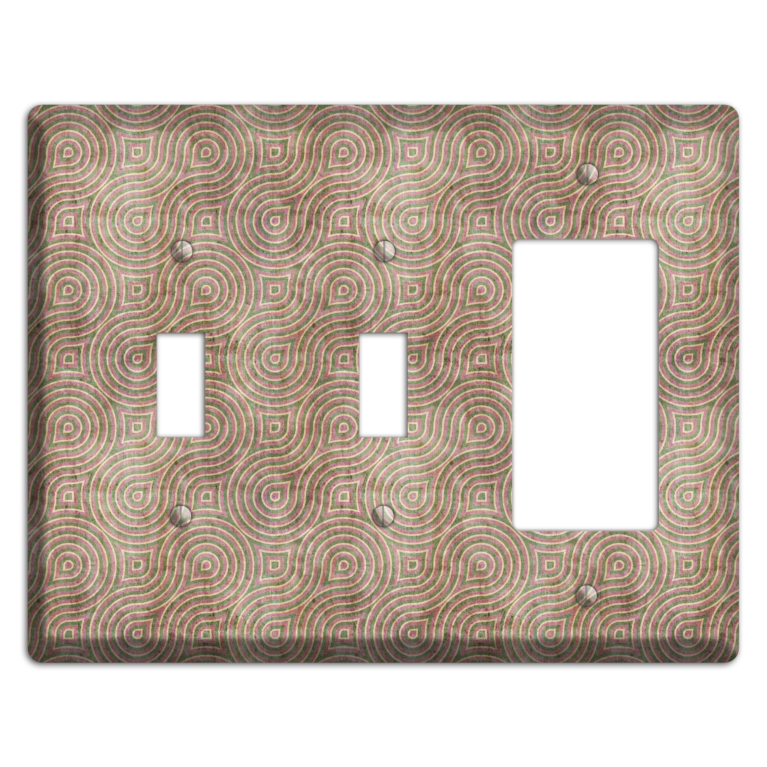 Brown Swirl 2 Toggle / Rocker Wallplate