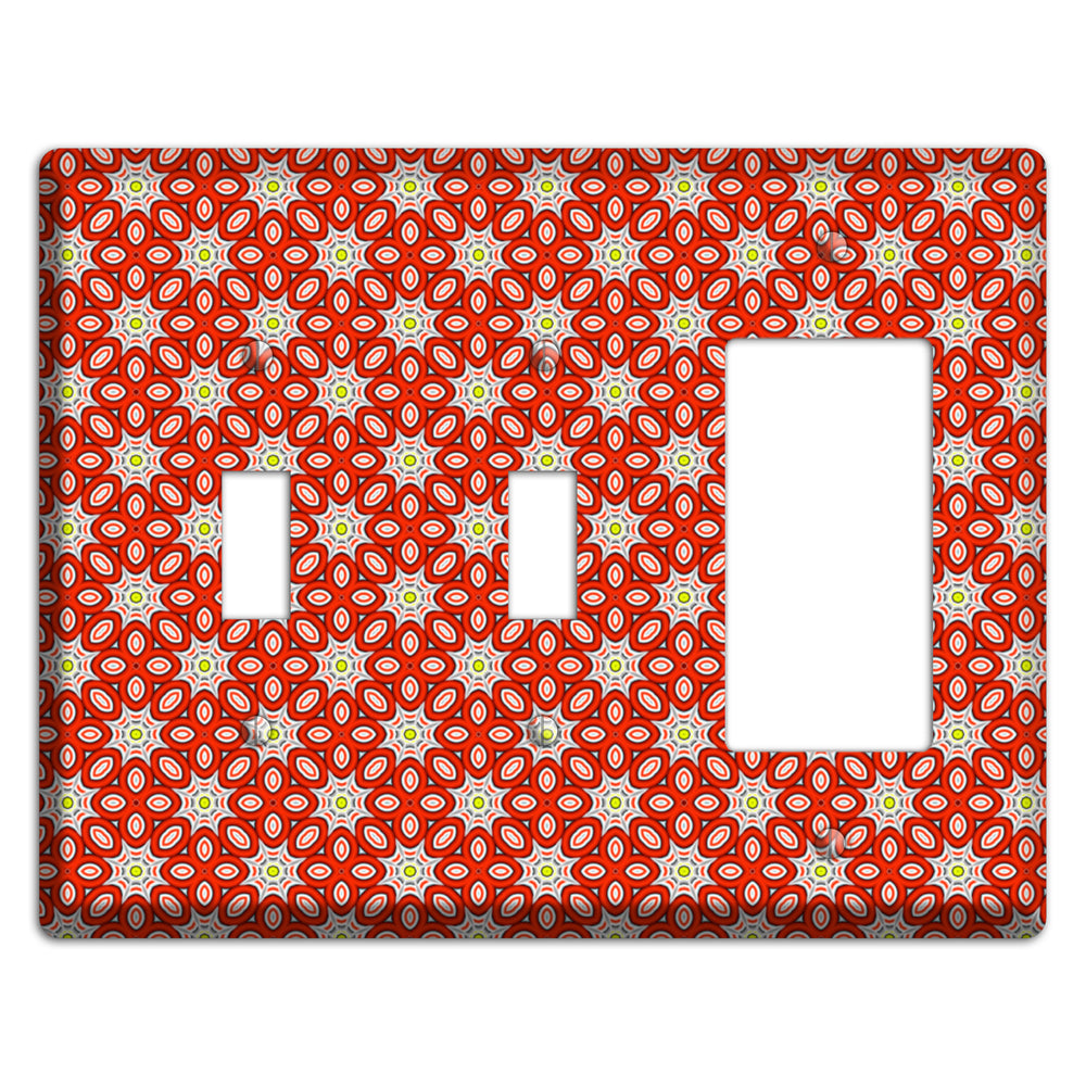 Red Foulard 2 2 Toggle / Rocker Wallplate