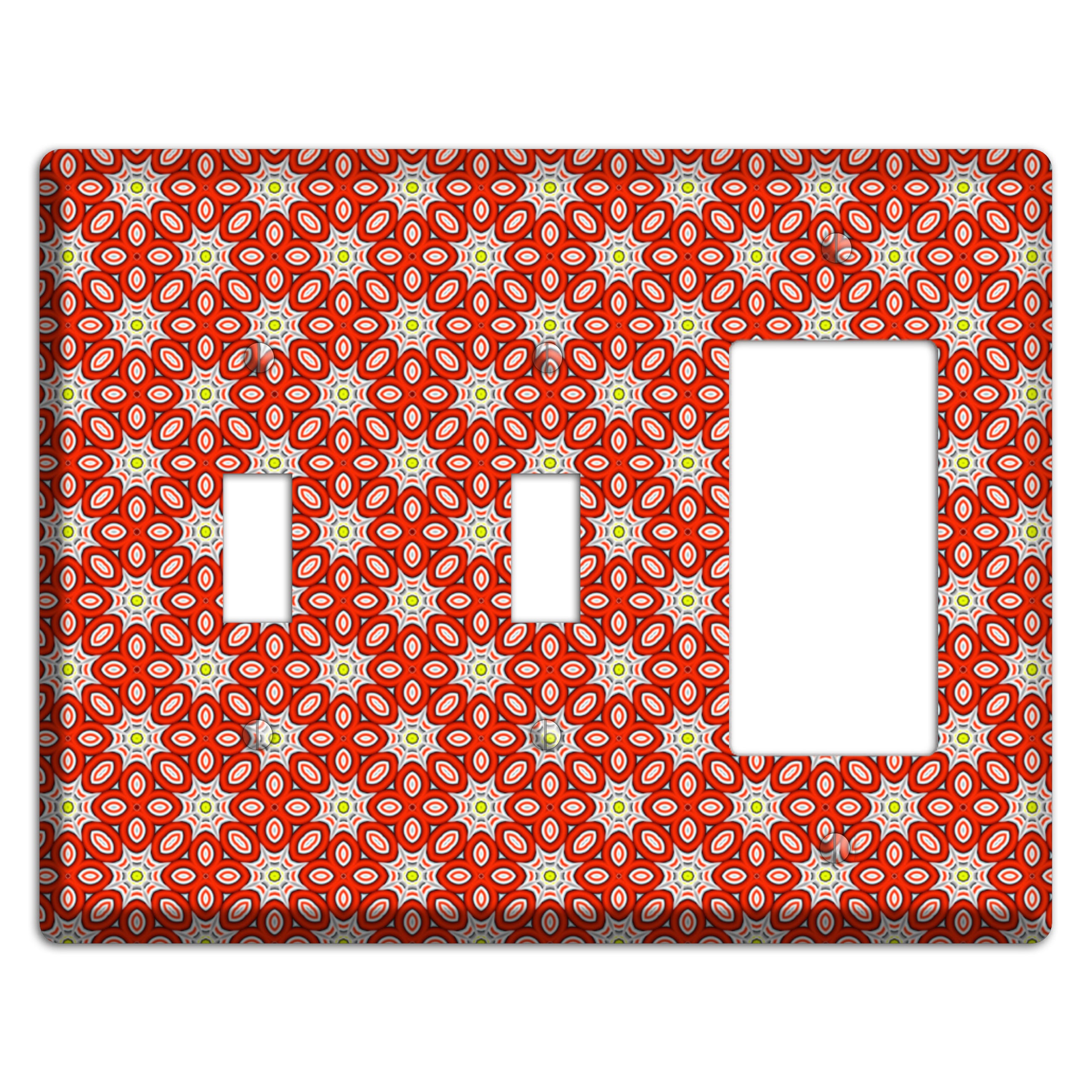 Red Foulard 2 2 Toggle / Rocker Wallplate