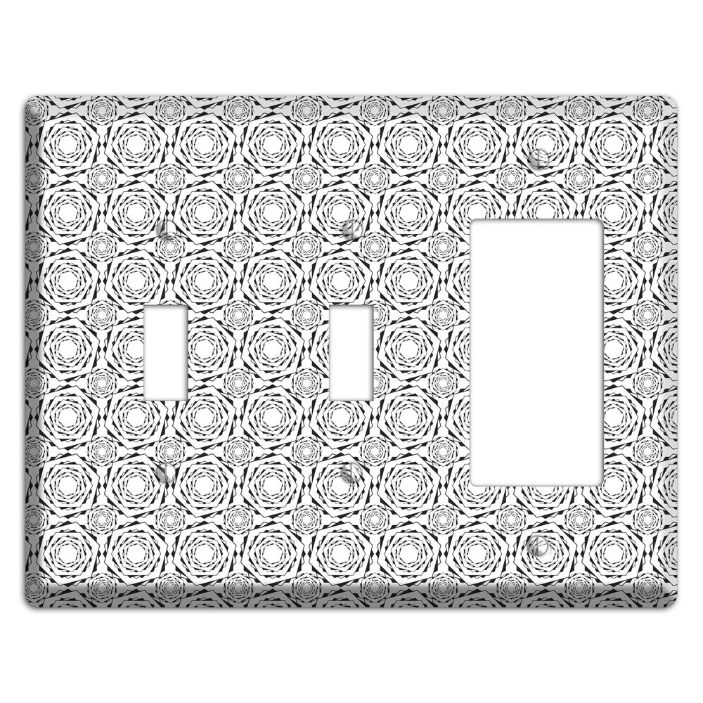 Overlay Hexagon Rotation Repeat 2 2 Toggle / Rocker Wallplate