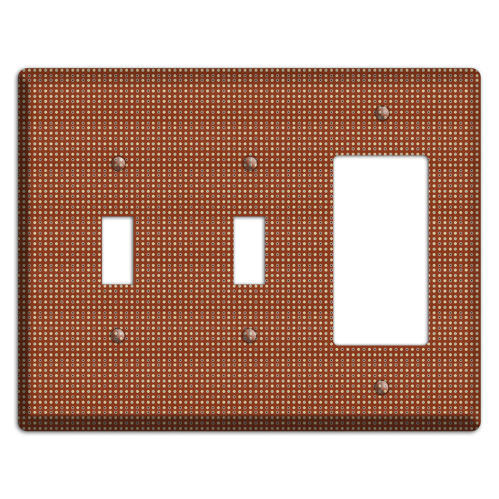 Maroon Weave 2 Toggle / Rocker Wallplate