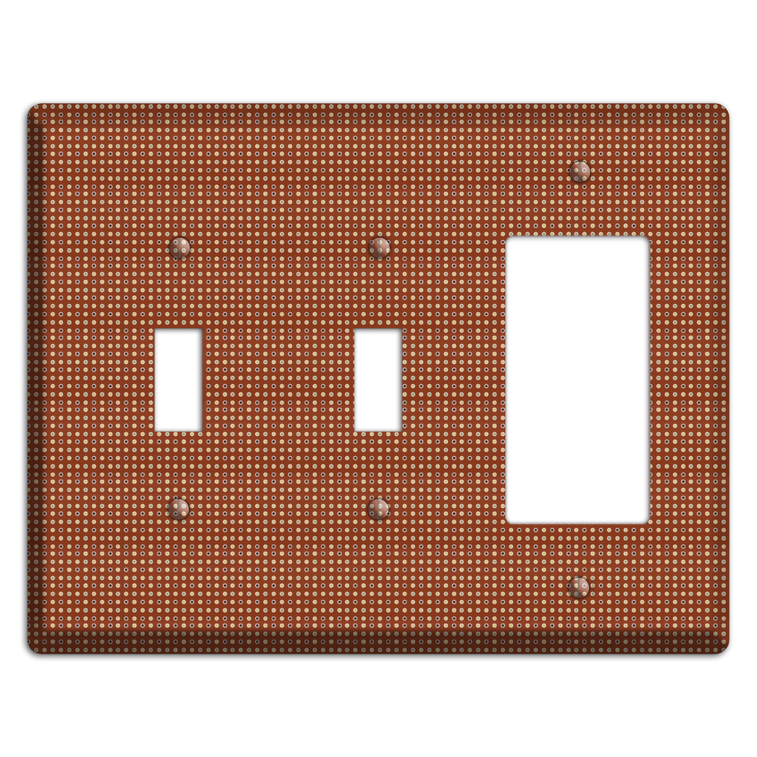 Maroon Weave 2 Toggle / Rocker Wallplate