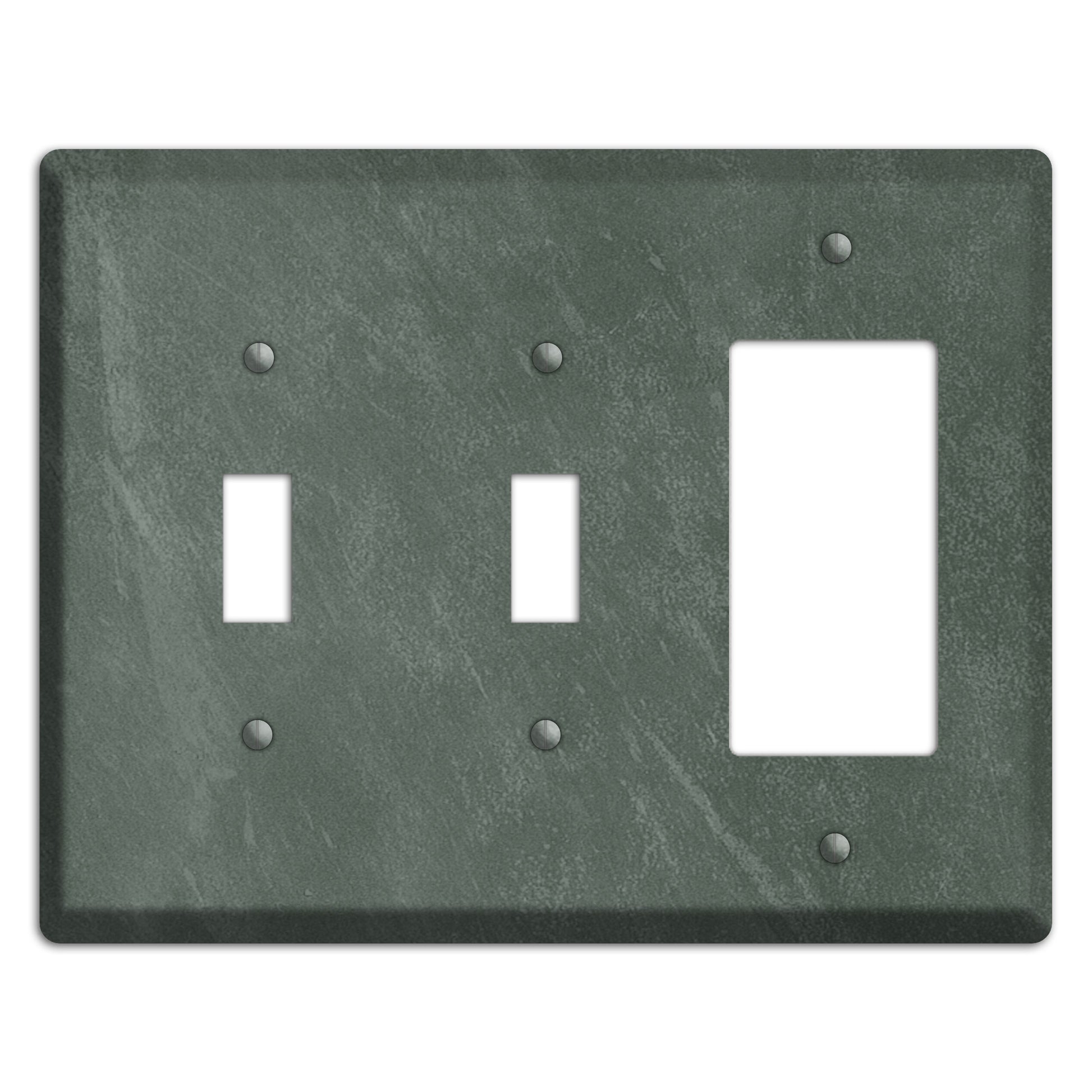 Chalk Dark Green 2 Toggle / Rocker Wallplate