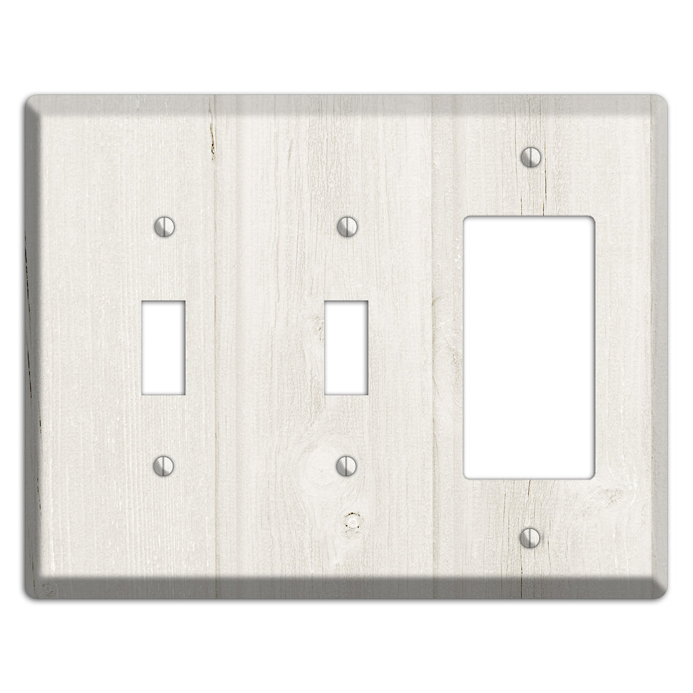 Spring Wood Antique 2 Toggle / Rocker Wallplate