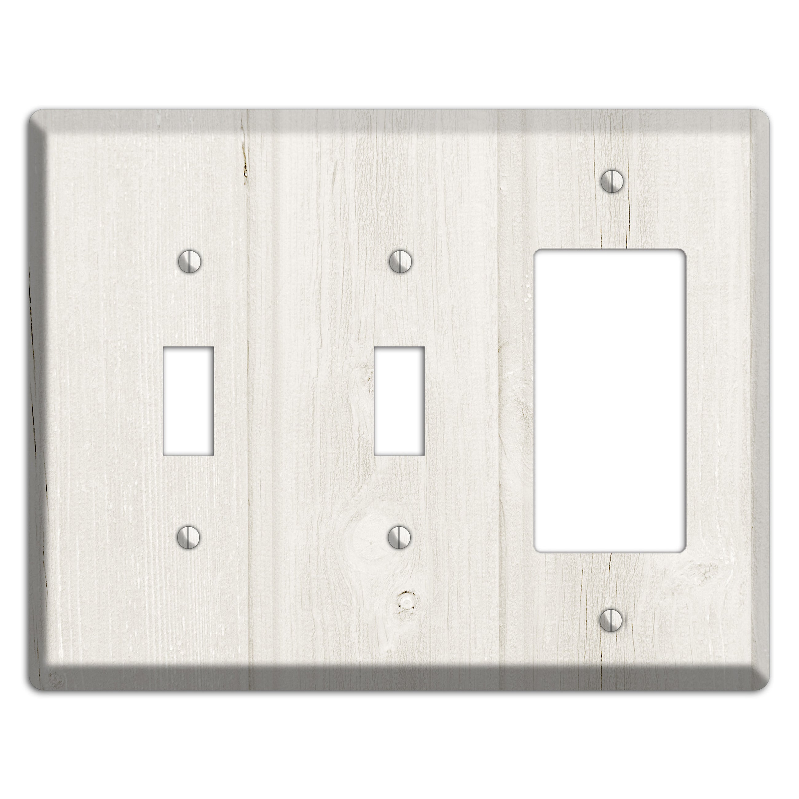 Spring Wood Antique 2 Toggle / Rocker Wallplate