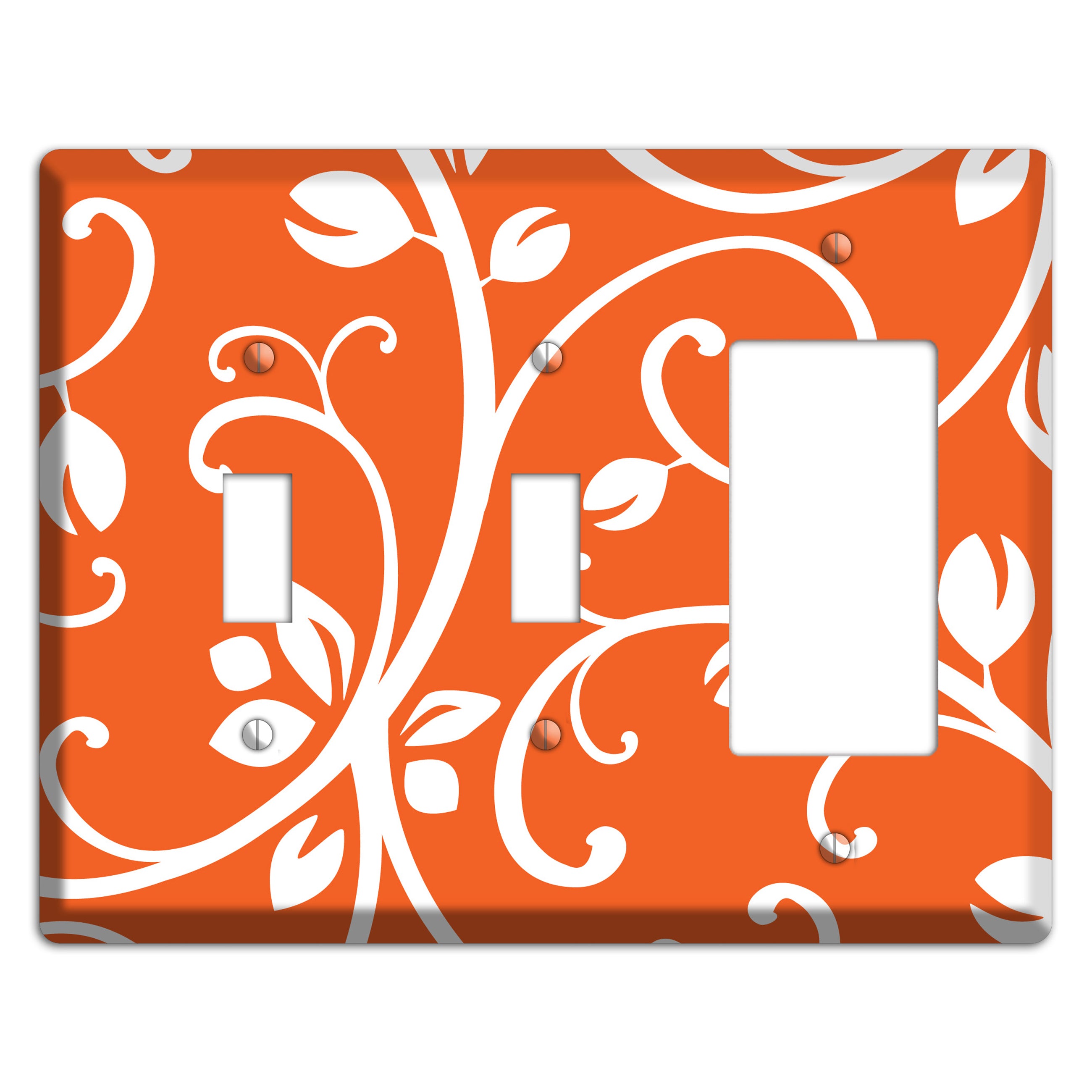 Red Bud Sprig 2 Toggle / Rocker Wallplate