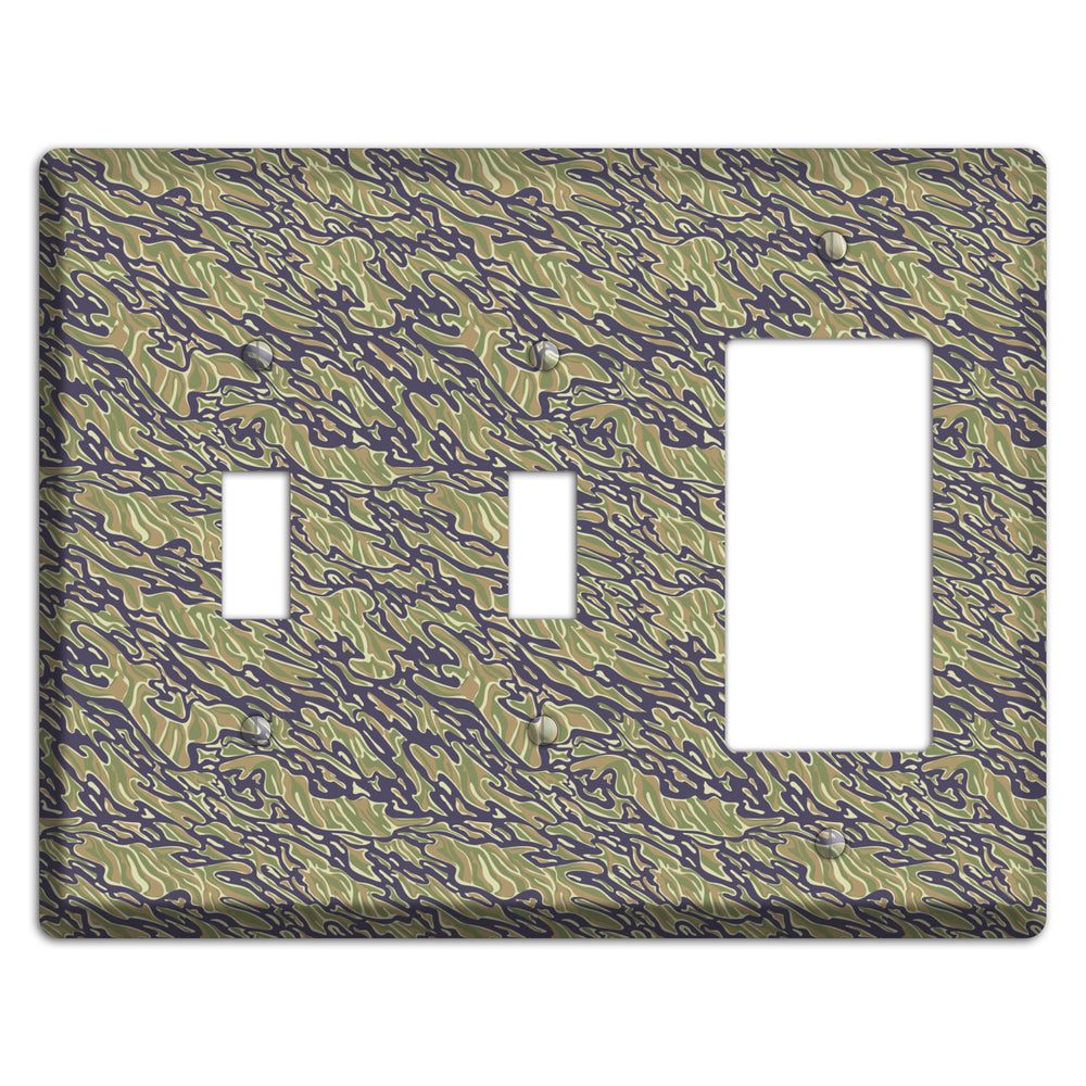 Vietnam Tiger 2 Camo 2 Toggle / Rocker Wallplate