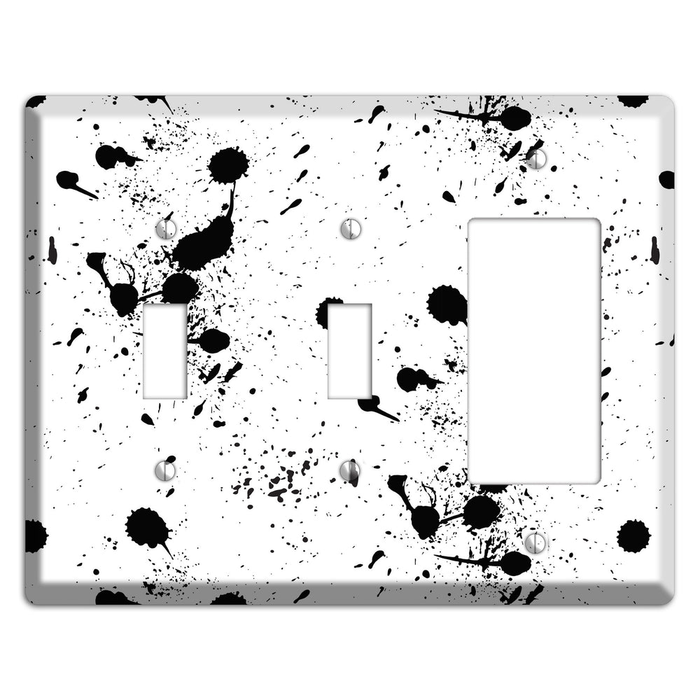 Ink Splash 3 2 Toggle / Rocker Wallplate