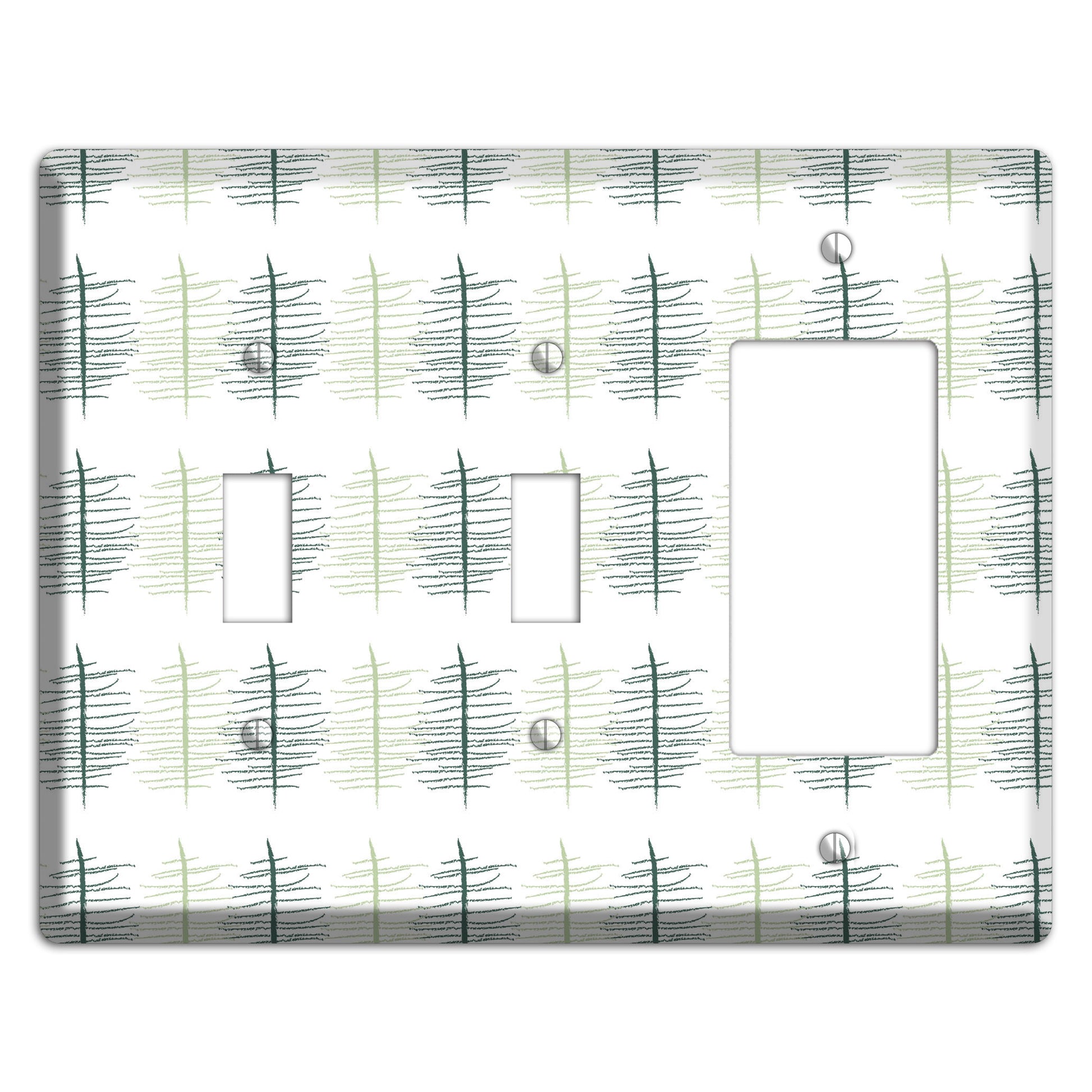 Leaves Style B 2 Toggle / Rocker Wallplate