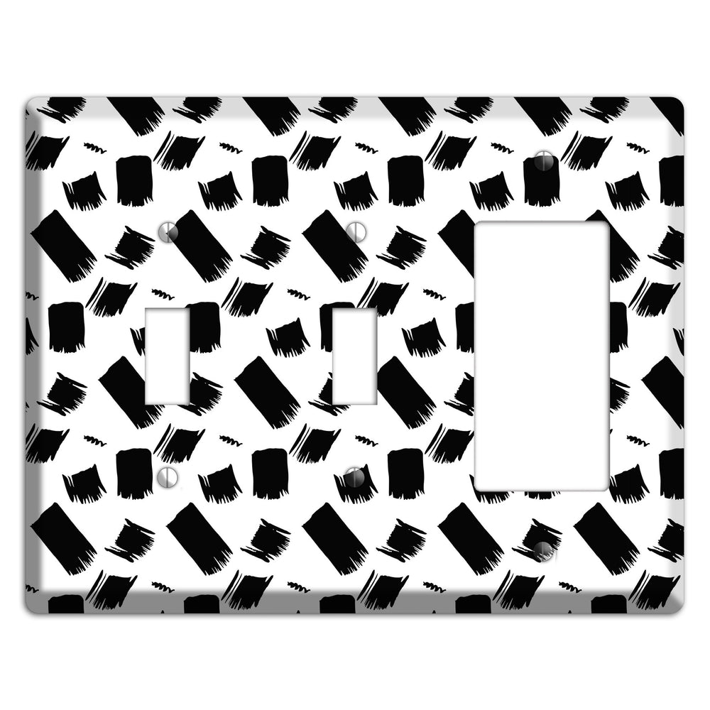 Ink Brushstrokes 8 2 Toggle / Rocker Wallplate