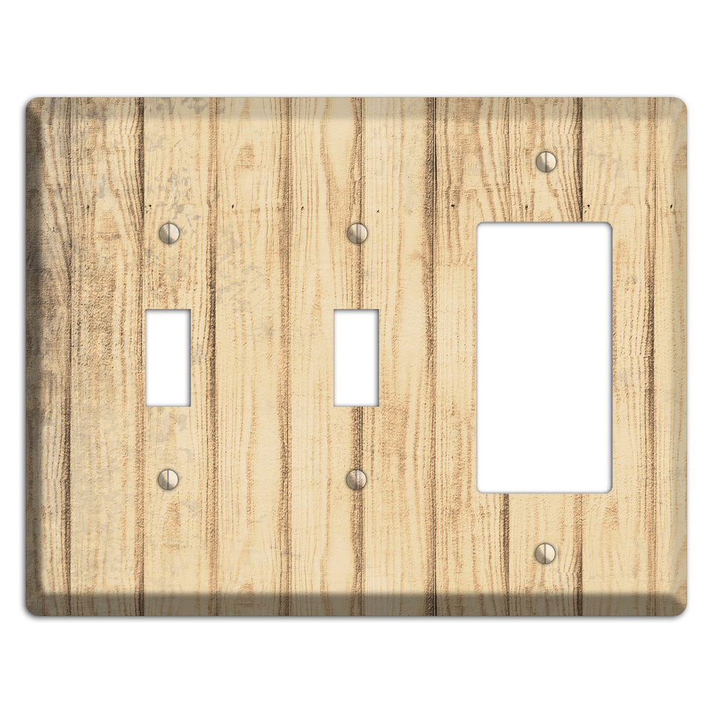 Hampton Weathered Wood 2 Toggle / Rocker Wallplate