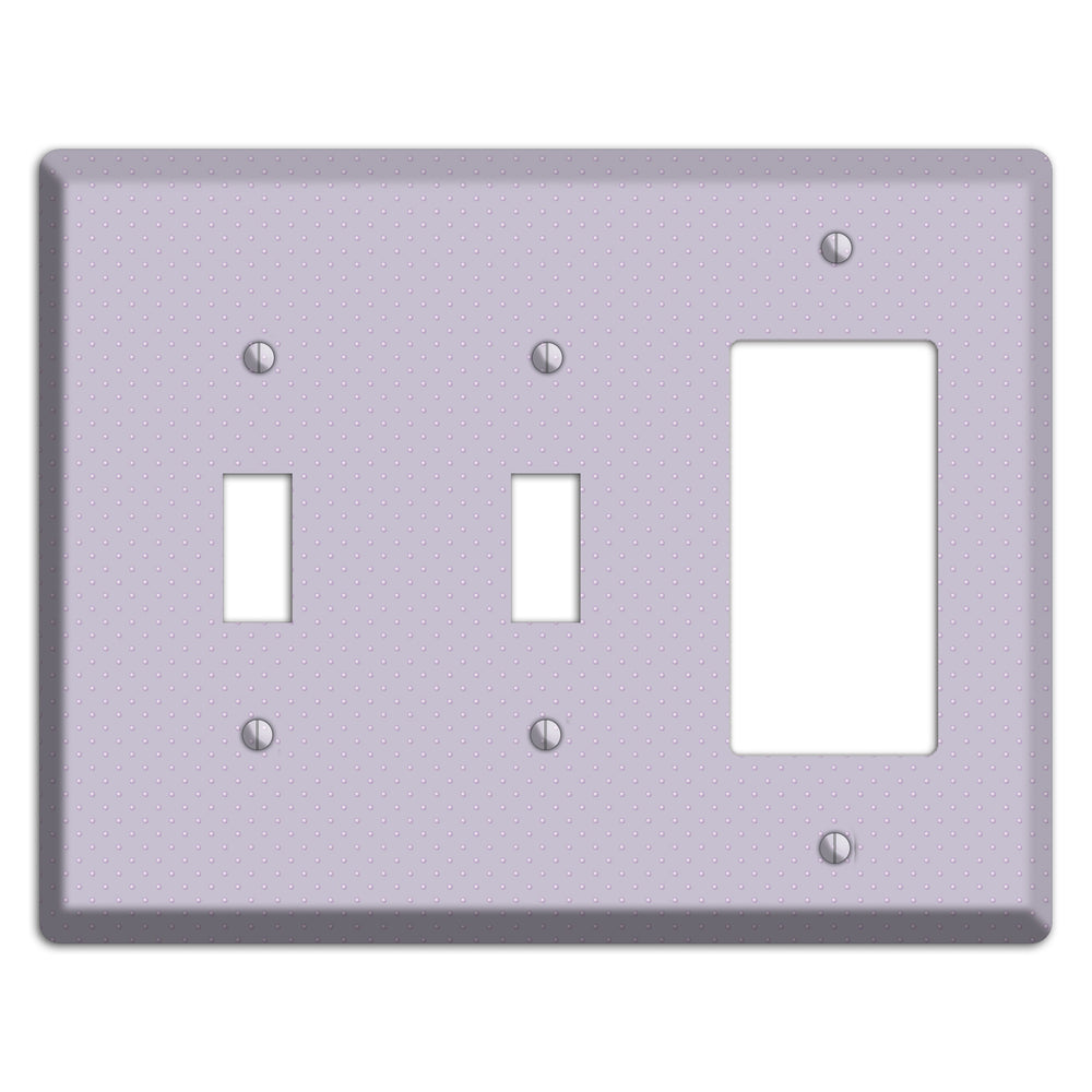 Lavender with Tiny Dots 2 Toggle / Rocker Wallplate