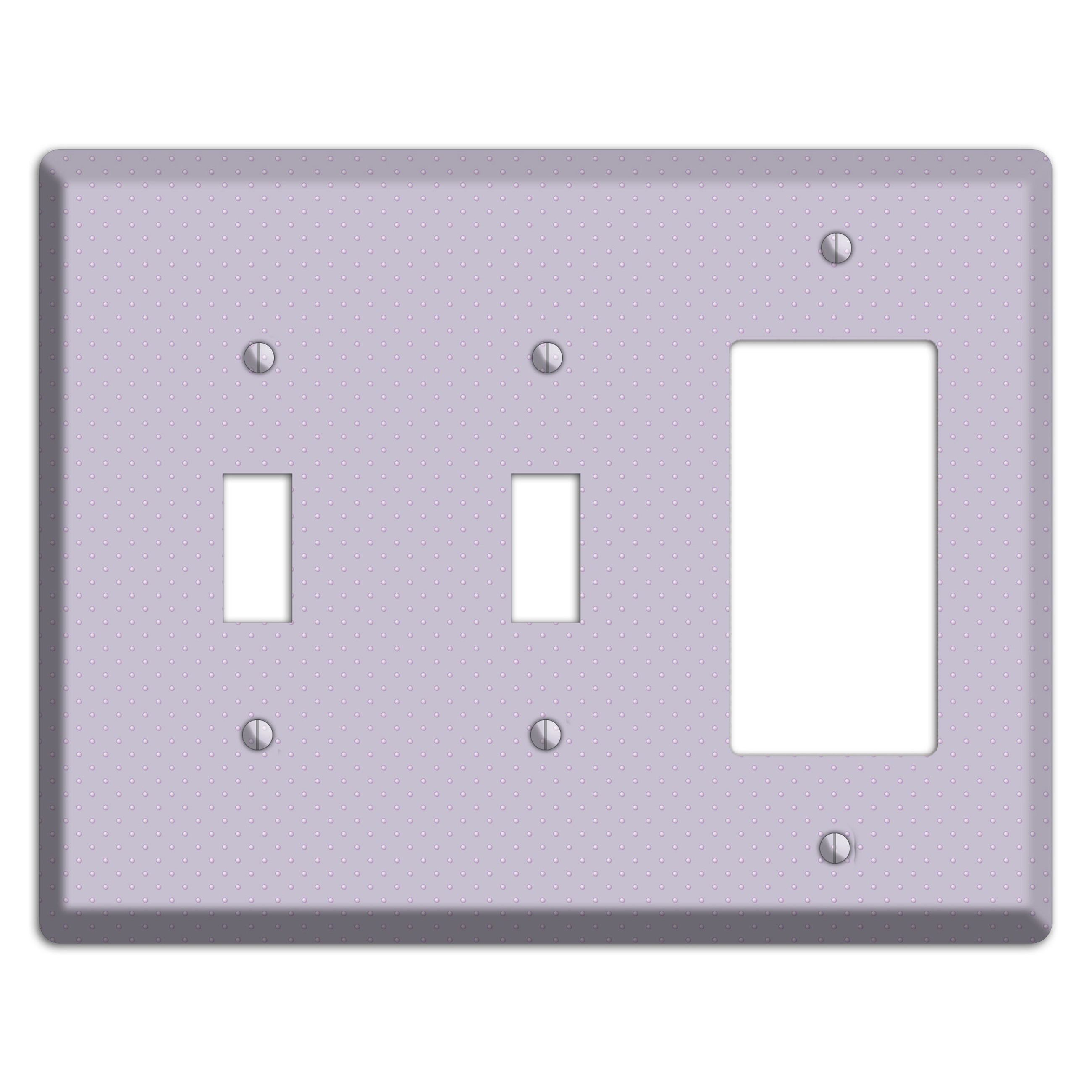 Lavender with Tiny Dots 2 Toggle / Rocker Wallplate