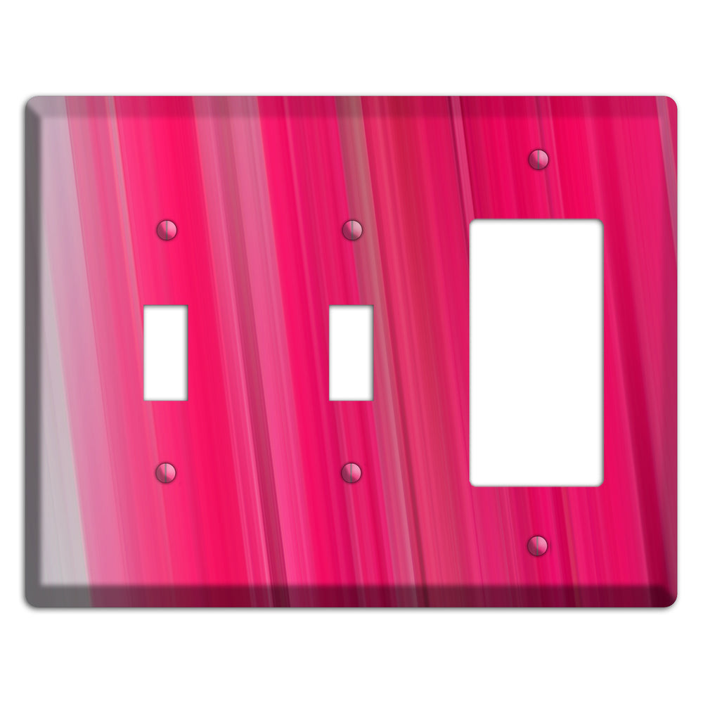 Pink Ray of Light 2 Toggle / Rocker Wallplate