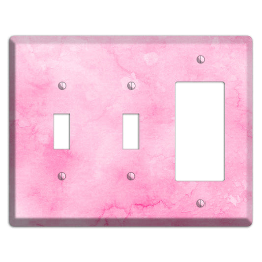Cinderella Pink Texture 2 Toggle / Rocker Wallplate