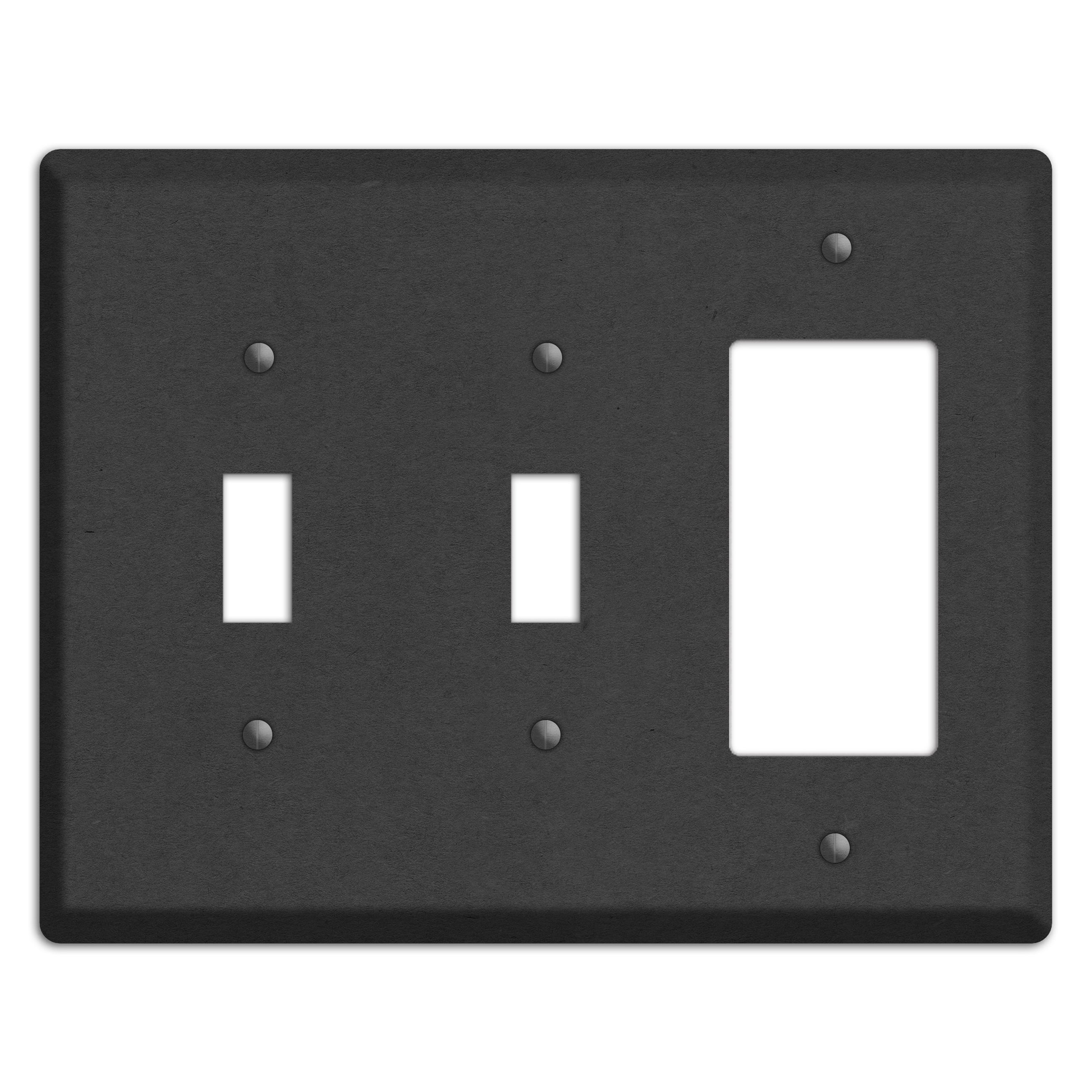Charcoal Kraft 2 Toggle / Rocker Wallplate