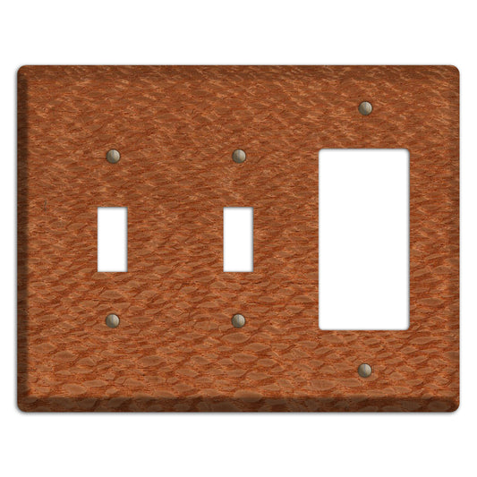 Lacewood Wood 2 Toggle / Rocker Cover Plate