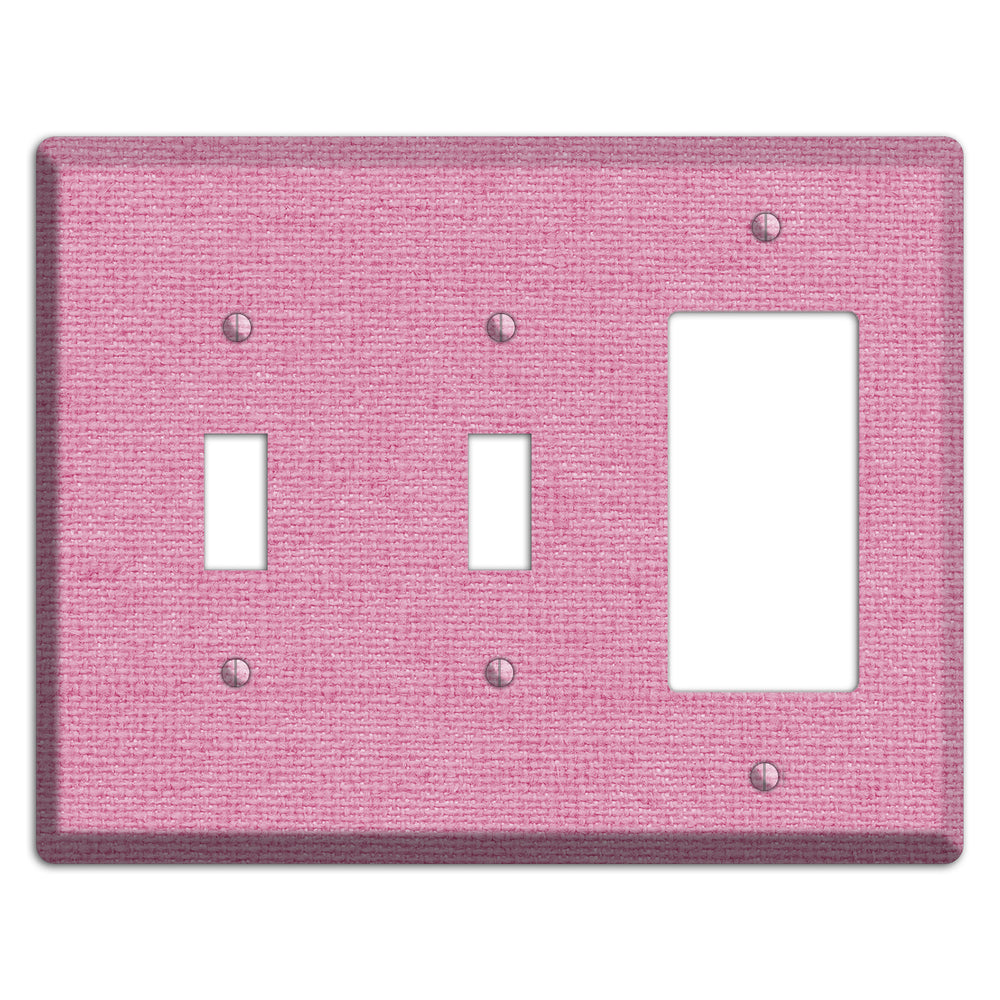Gamboge Pink Texture 2 Toggle / Rocker Wallplate