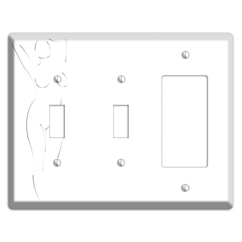 Abstract Nude 2 Toggle / Rocker Wallplate