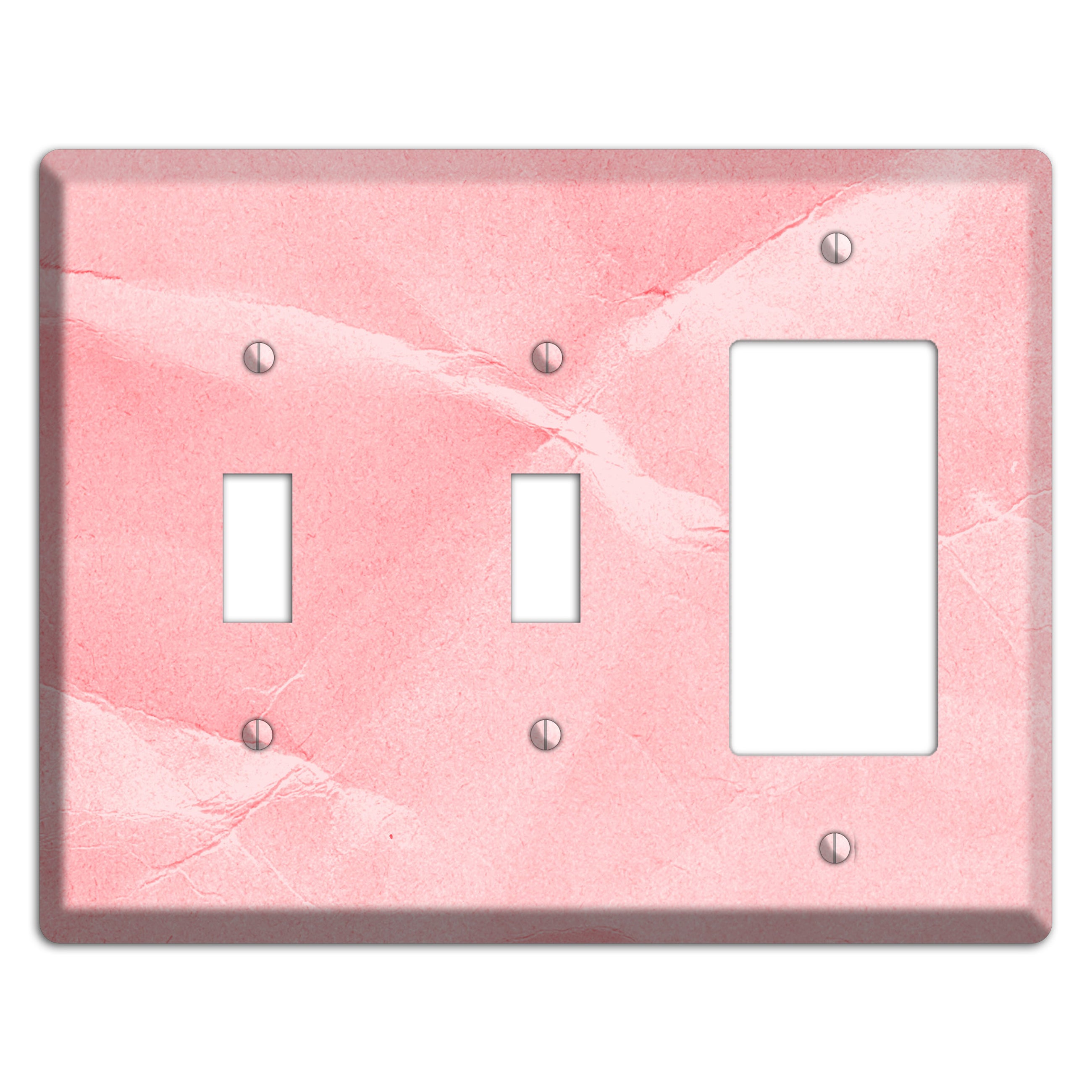 Pink Soft Coral 2 Toggle / Rocker Wallplate