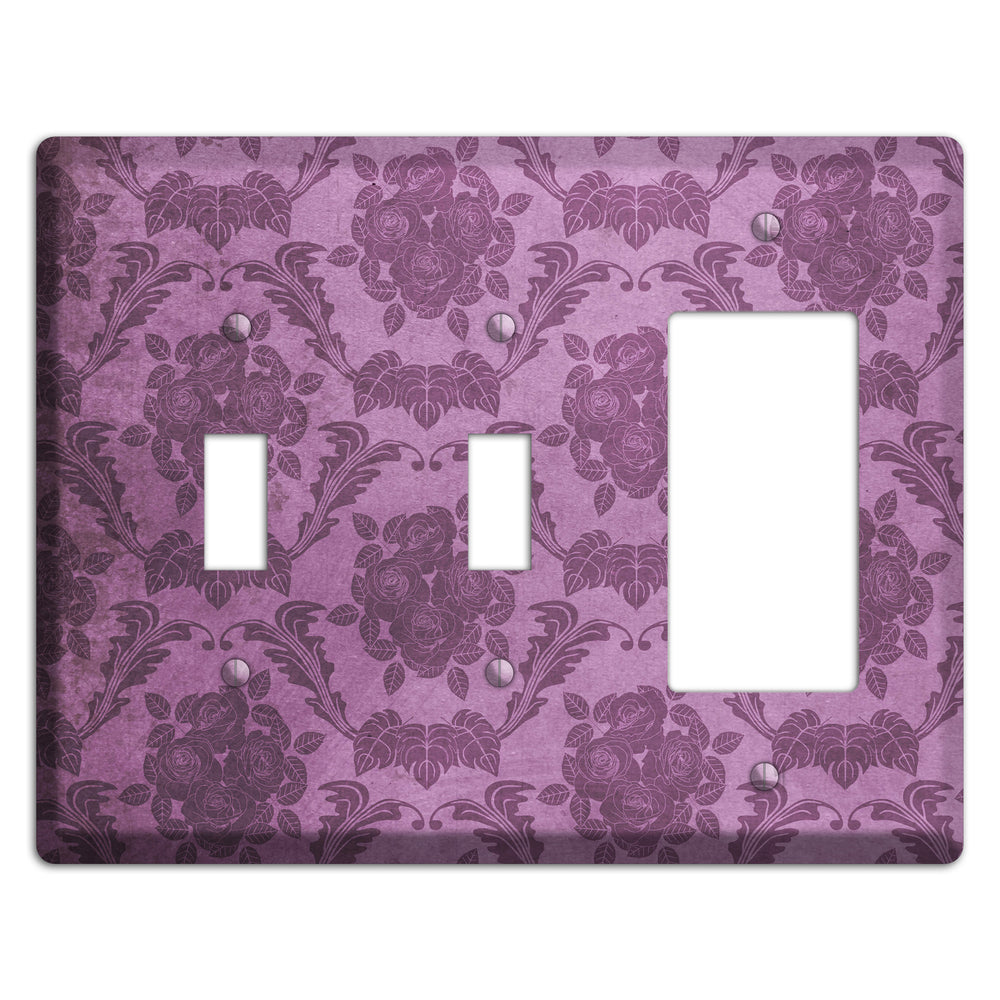 Bouquet Vintage Rose Damask 2 Toggle / Rocker Wallplate
