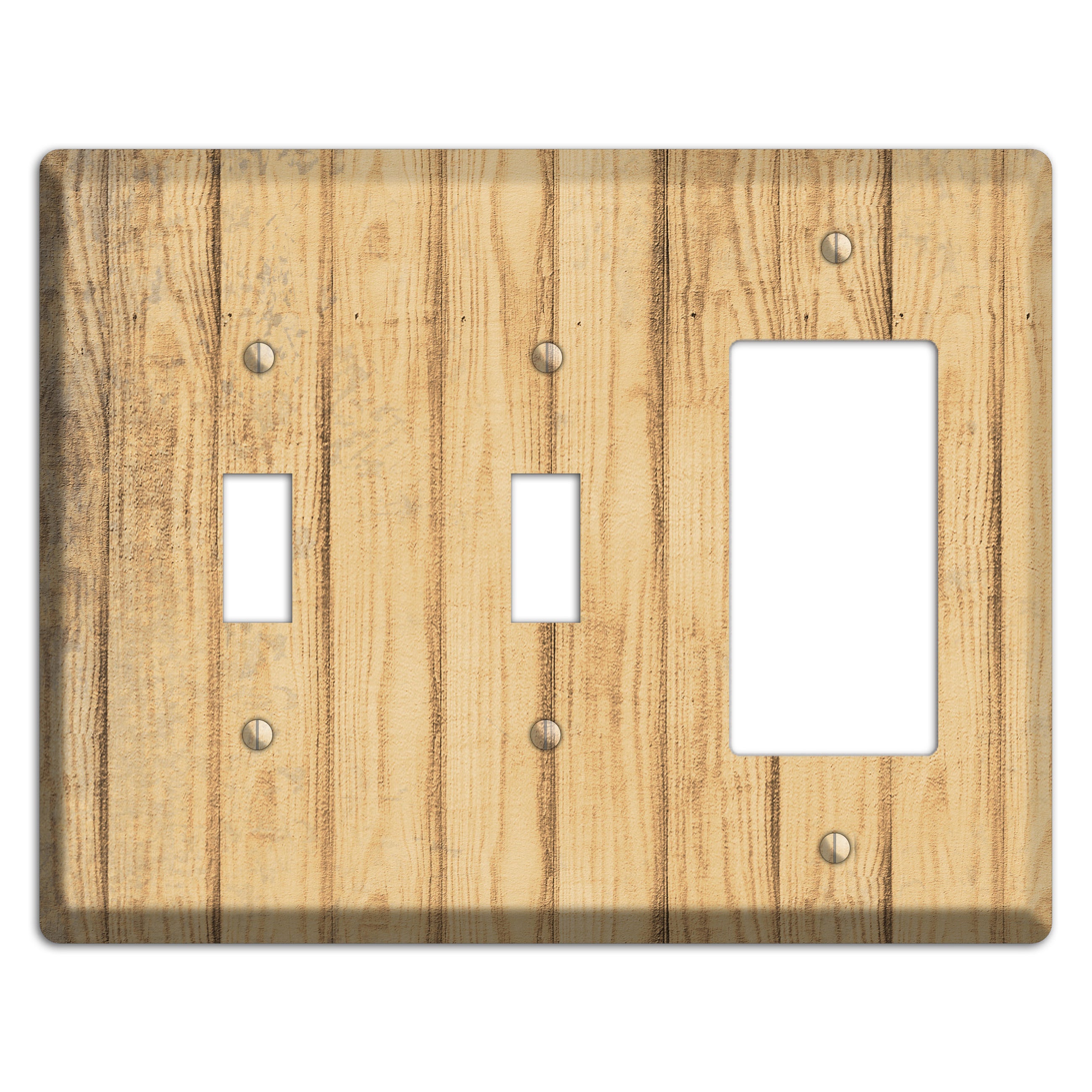 Twine Weathered Wood 2 Toggle / Rocker Wallplate
