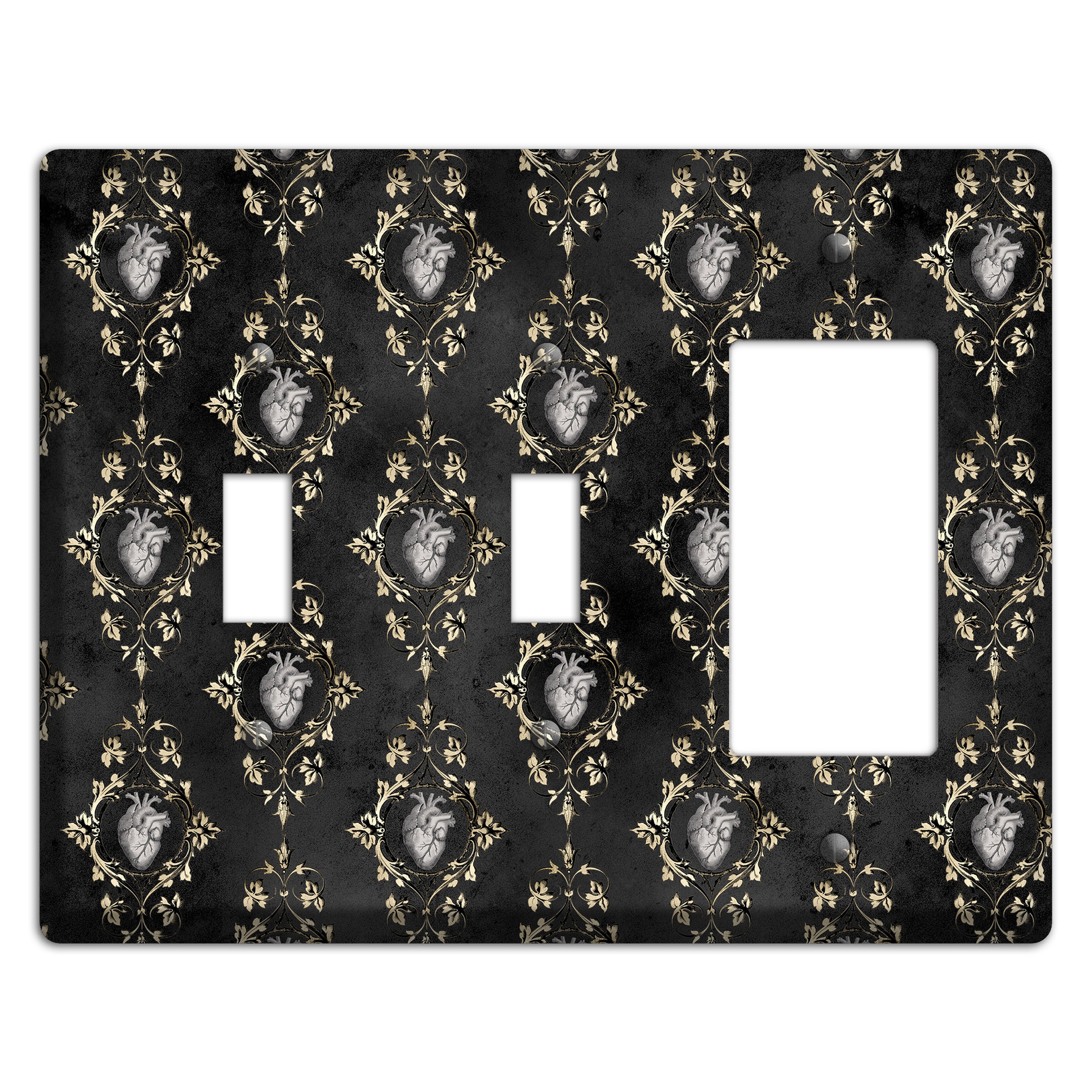 Edgar Allen Poe Tell-Tale Heart 2 Toggle / Rocker Wallplate