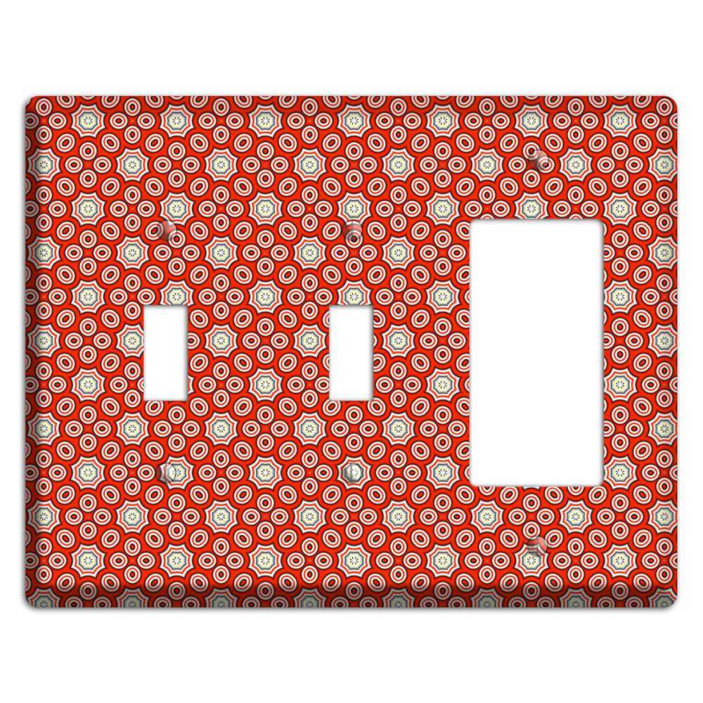 Red Foulard 3 2 Toggle / Rocker Wallplate