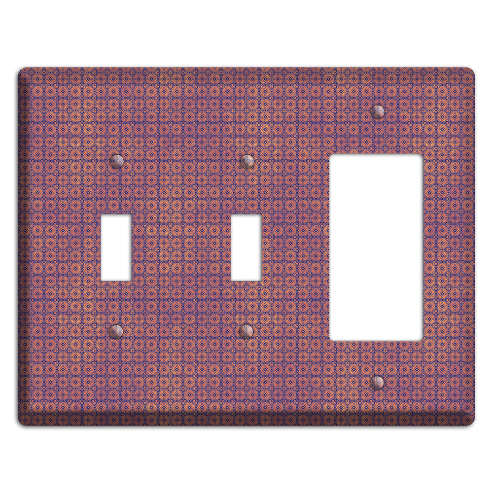 Multi Cranberry Arabesque 2 Toggle / Rocker Wallplate
