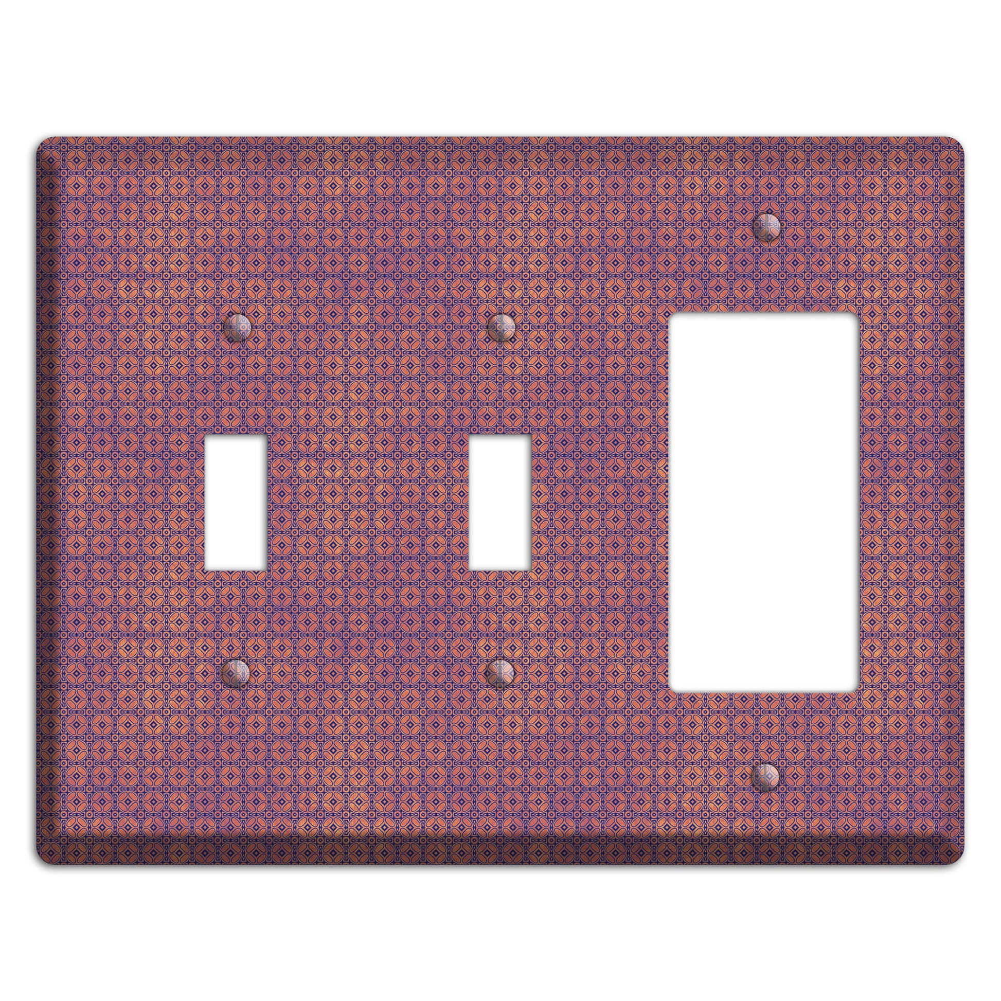 Multi Cranberry Arabesque 2 Toggle / Rocker Wallplate