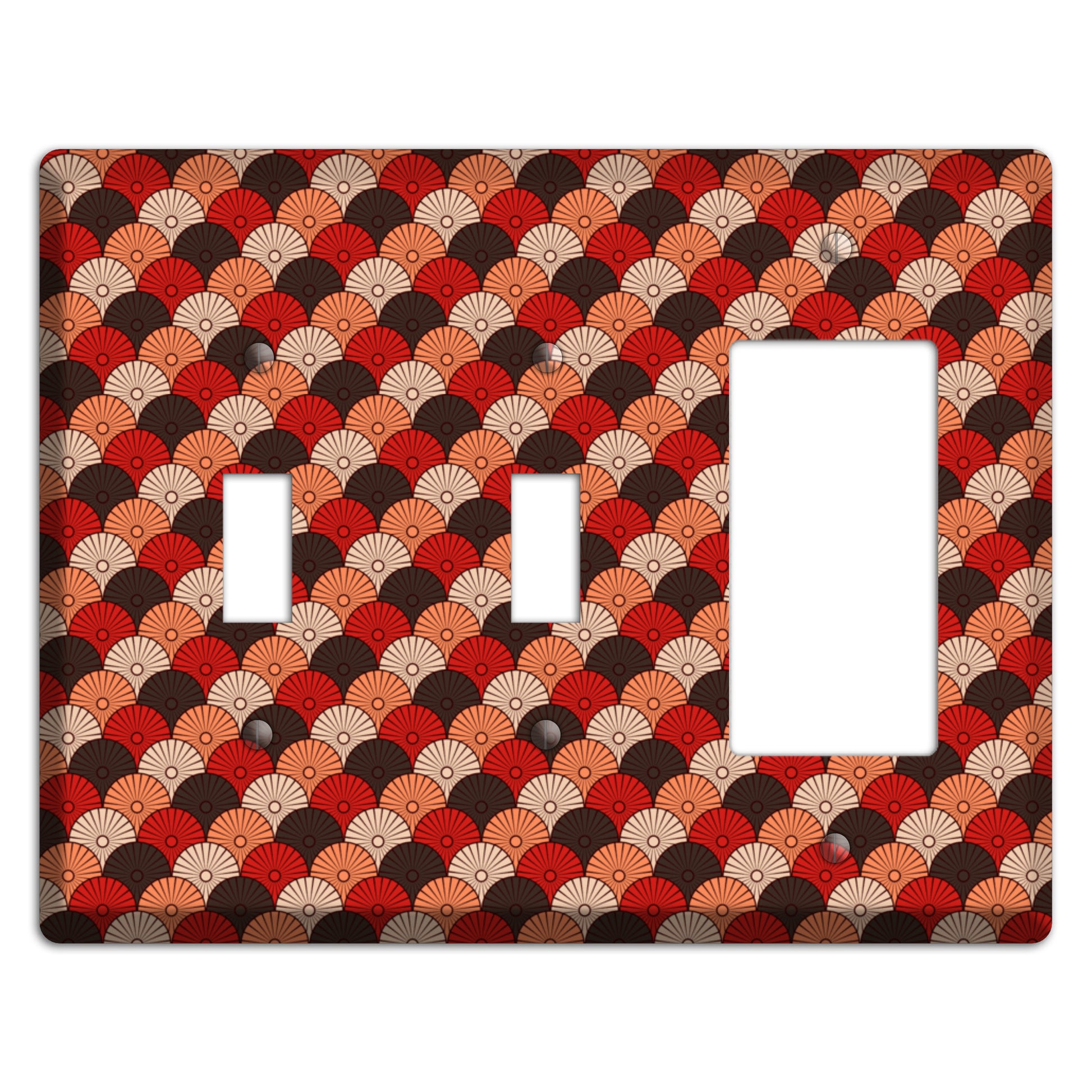 Asian Scallops 2 Toggle / Rocker Wallplate