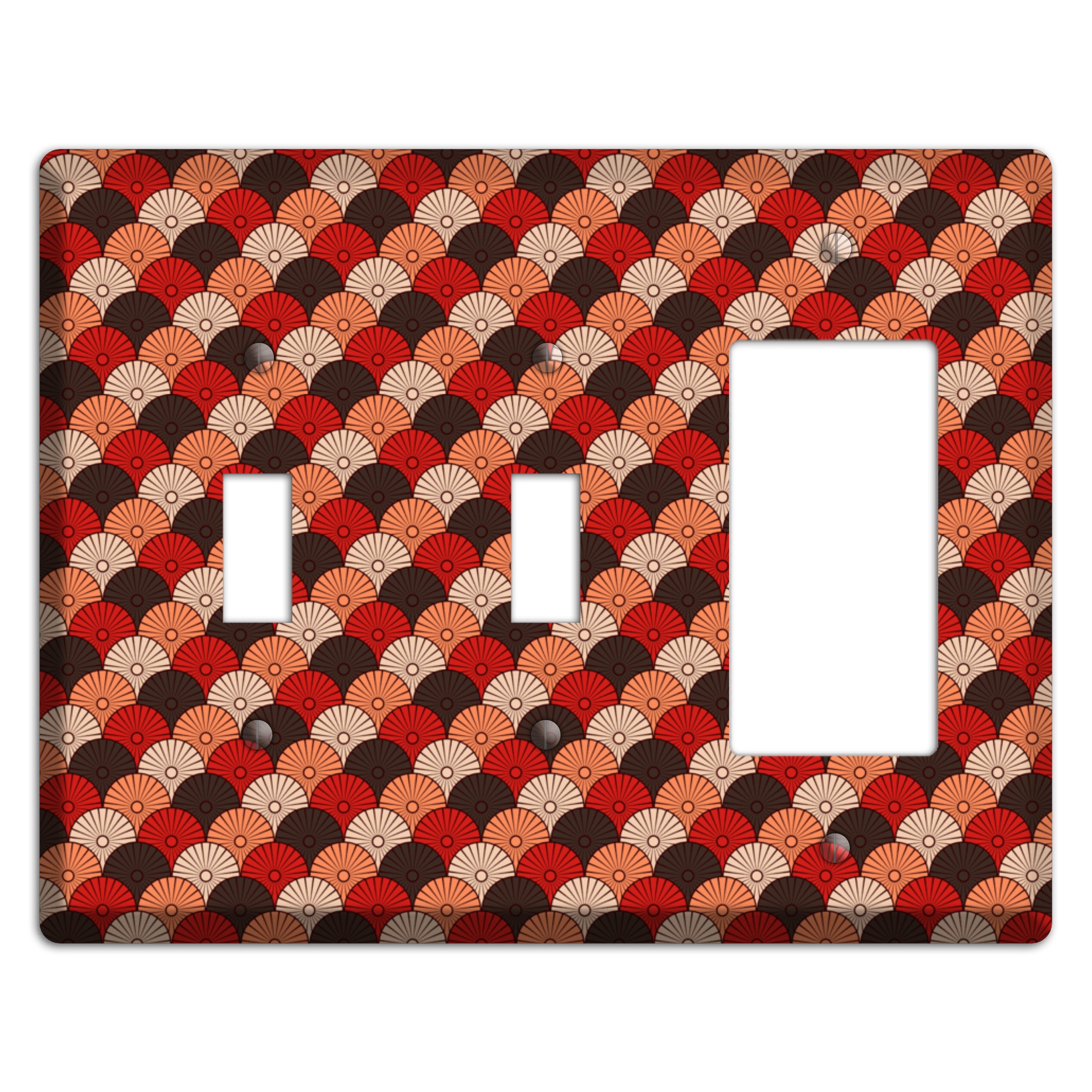 Asian Scallops 2 Toggle / Rocker Wallplate