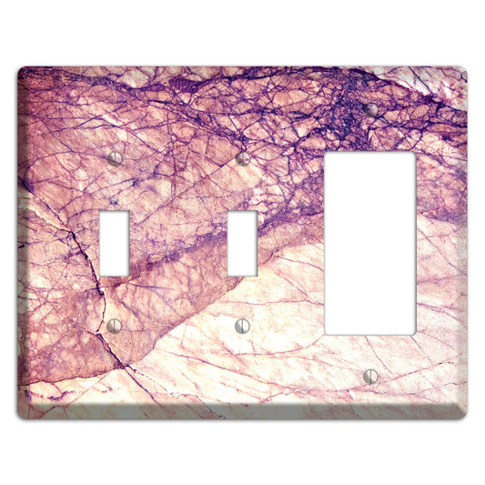Cavern Pink Marble 2 Toggle / Rocker Wallplate