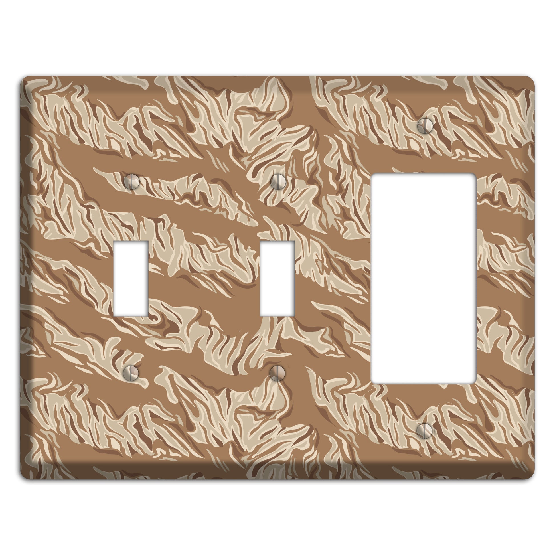 Desert Tiger Camo 2 Toggle / Rocker Wallplate