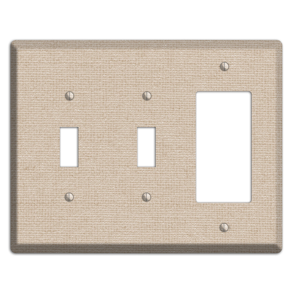 Vanilla Neutral Texture 2 Toggle / Rocker Wallplate