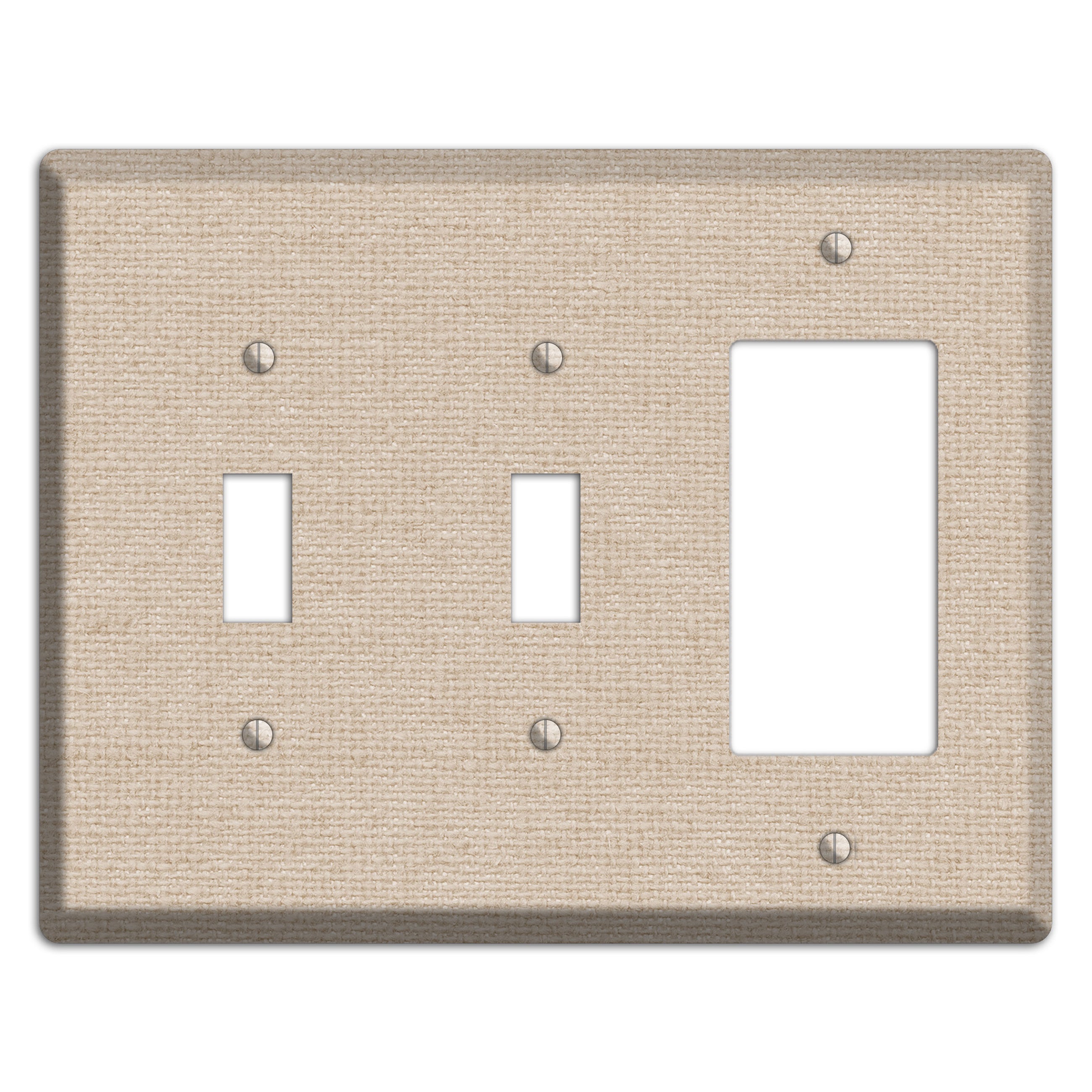 Vanilla Neutral Texture 2 Toggle / Rocker Wallplate